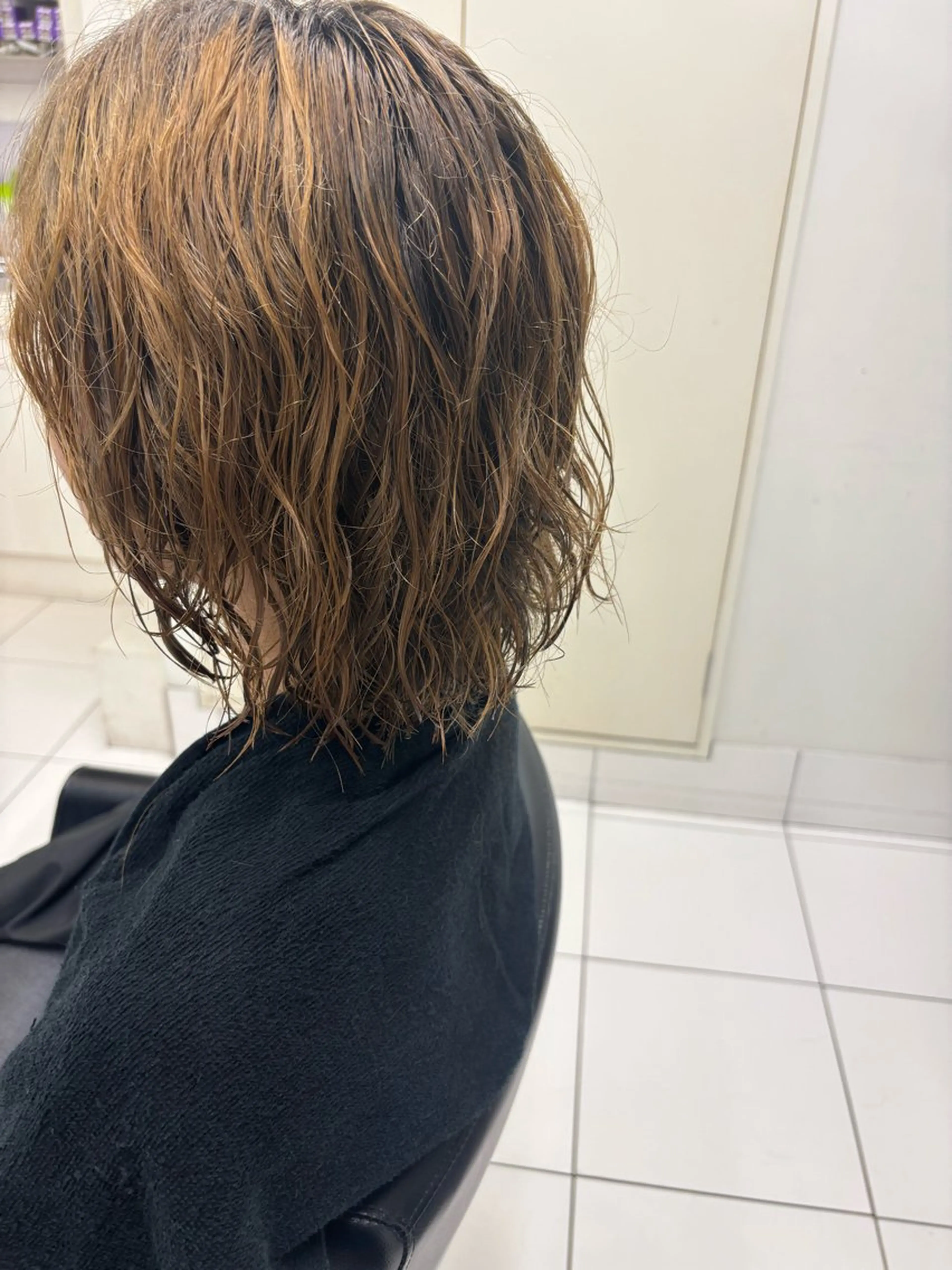 ミディアム ミディアムパーマ TONI&GUY速寿 勇希のヘアスタイル
