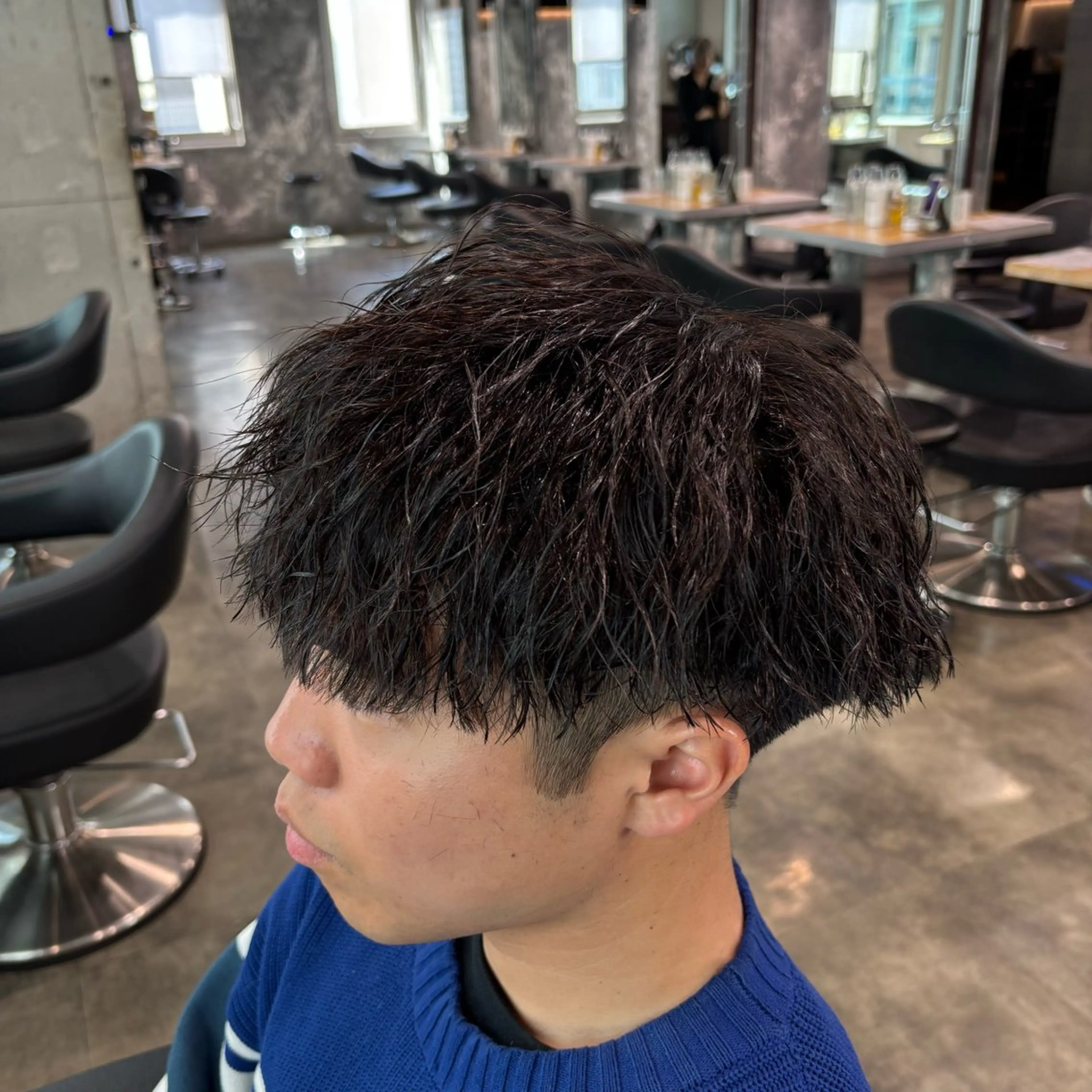 メンズ カット パーマ フェザーパーマ職人 🪽yutoのヘアスタイル