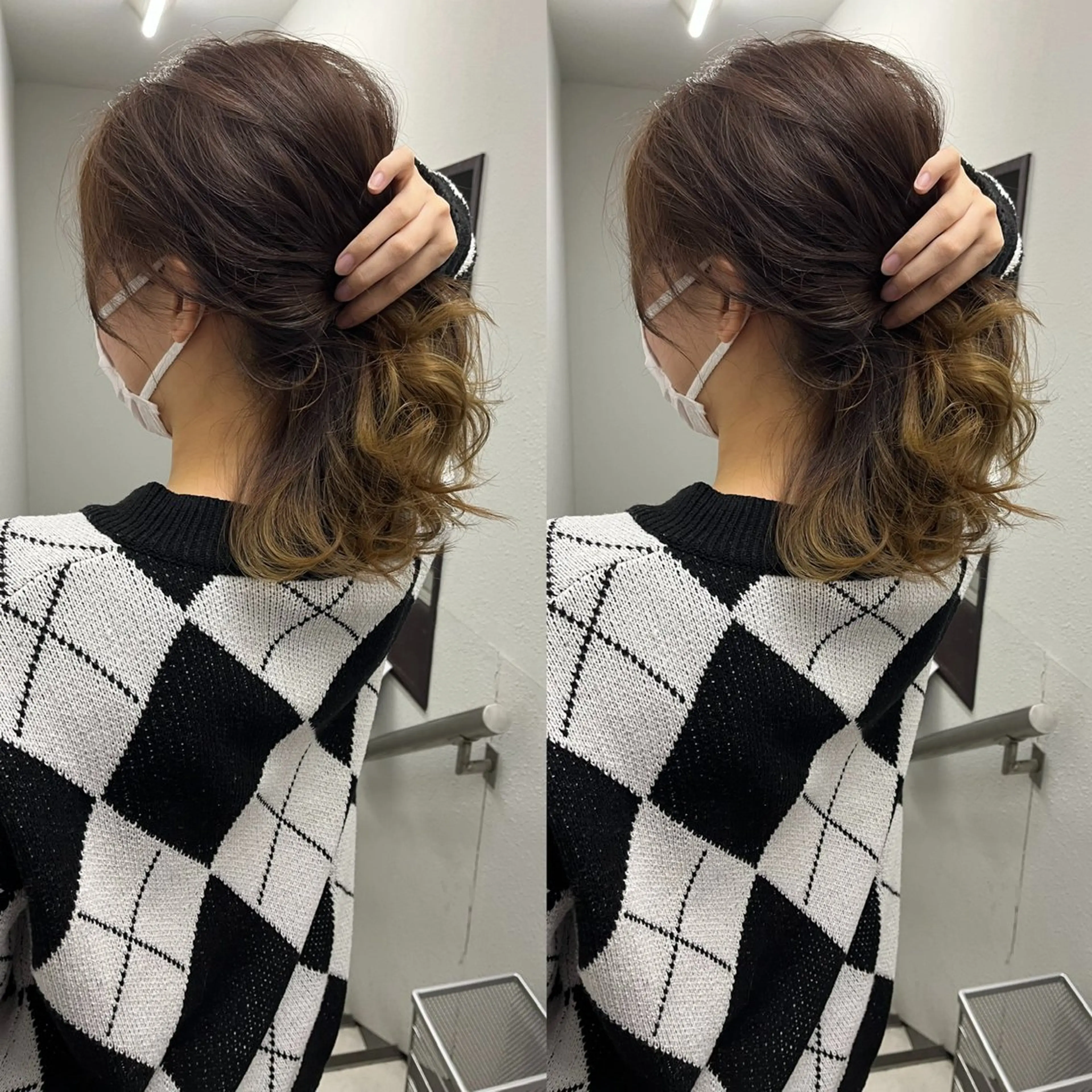 セミロング ヘアカラー トリートメント 💗レイヤーショート ボブ艶髪/竜也💗のヘアスタイル