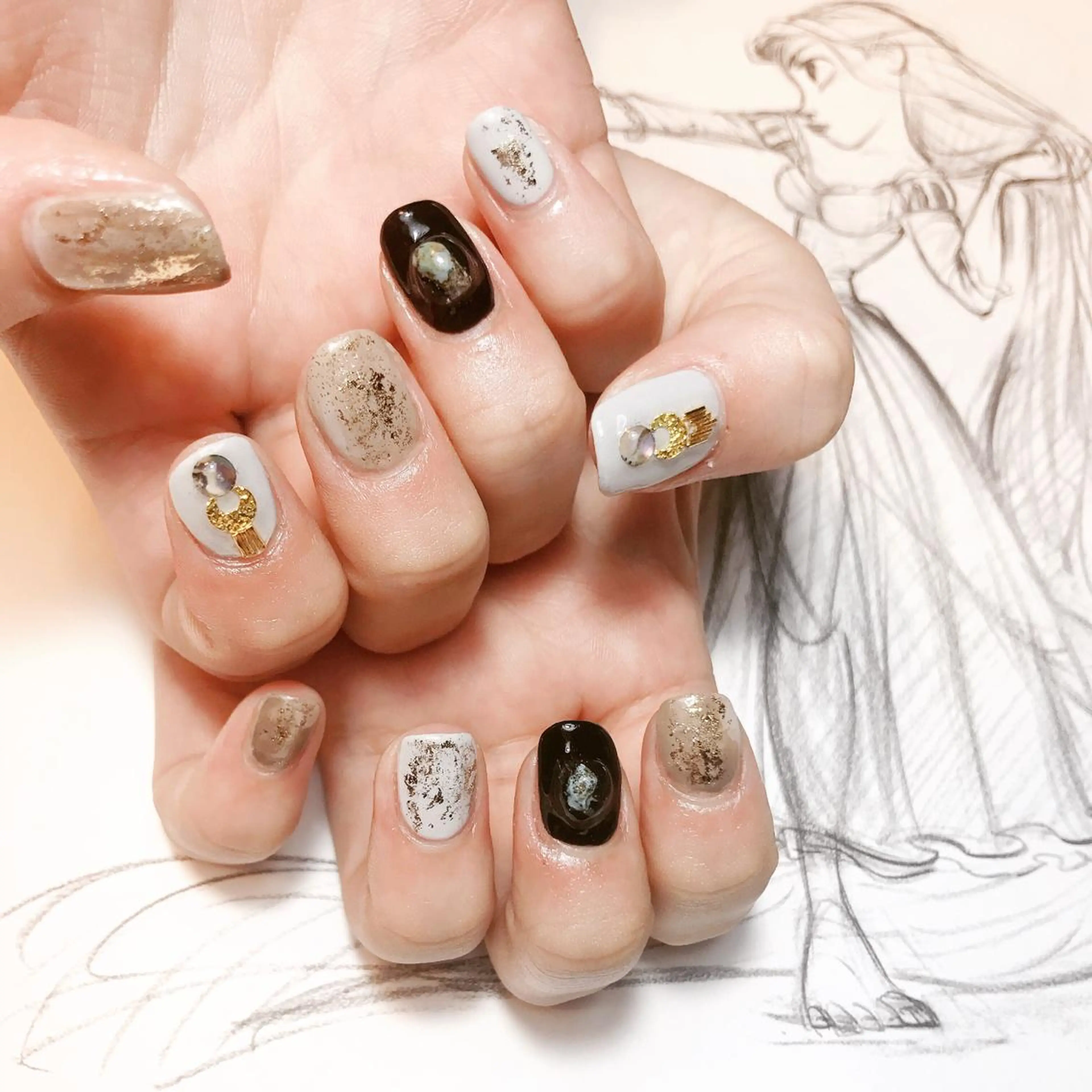 ネイル ニュアンスネイル owlnail /持込みデザイン専門のネイルデザイン