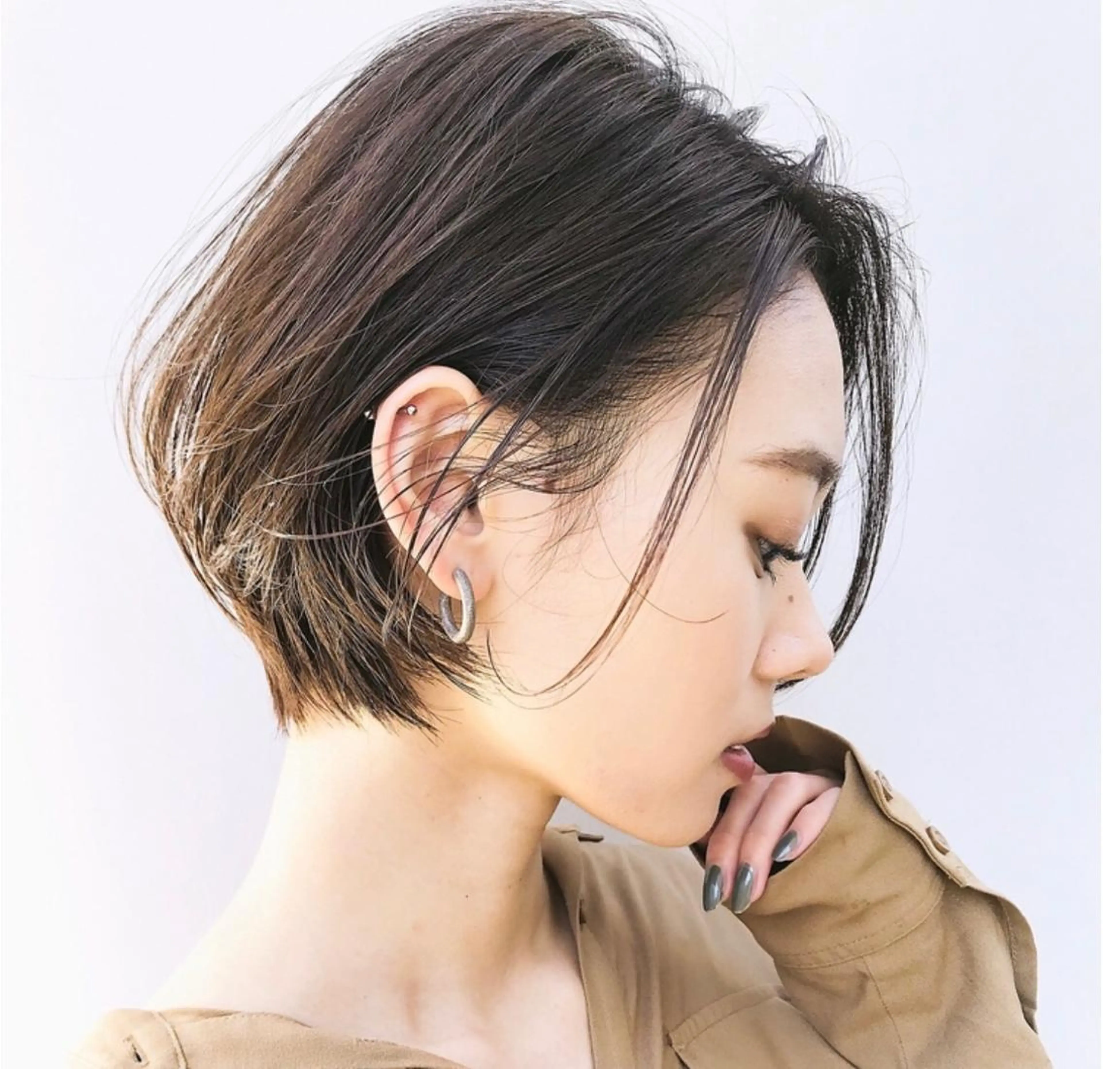 ショート カラー ヘアアレンジ 女性が憧れる ショート/角田愛和のヘアスタイル