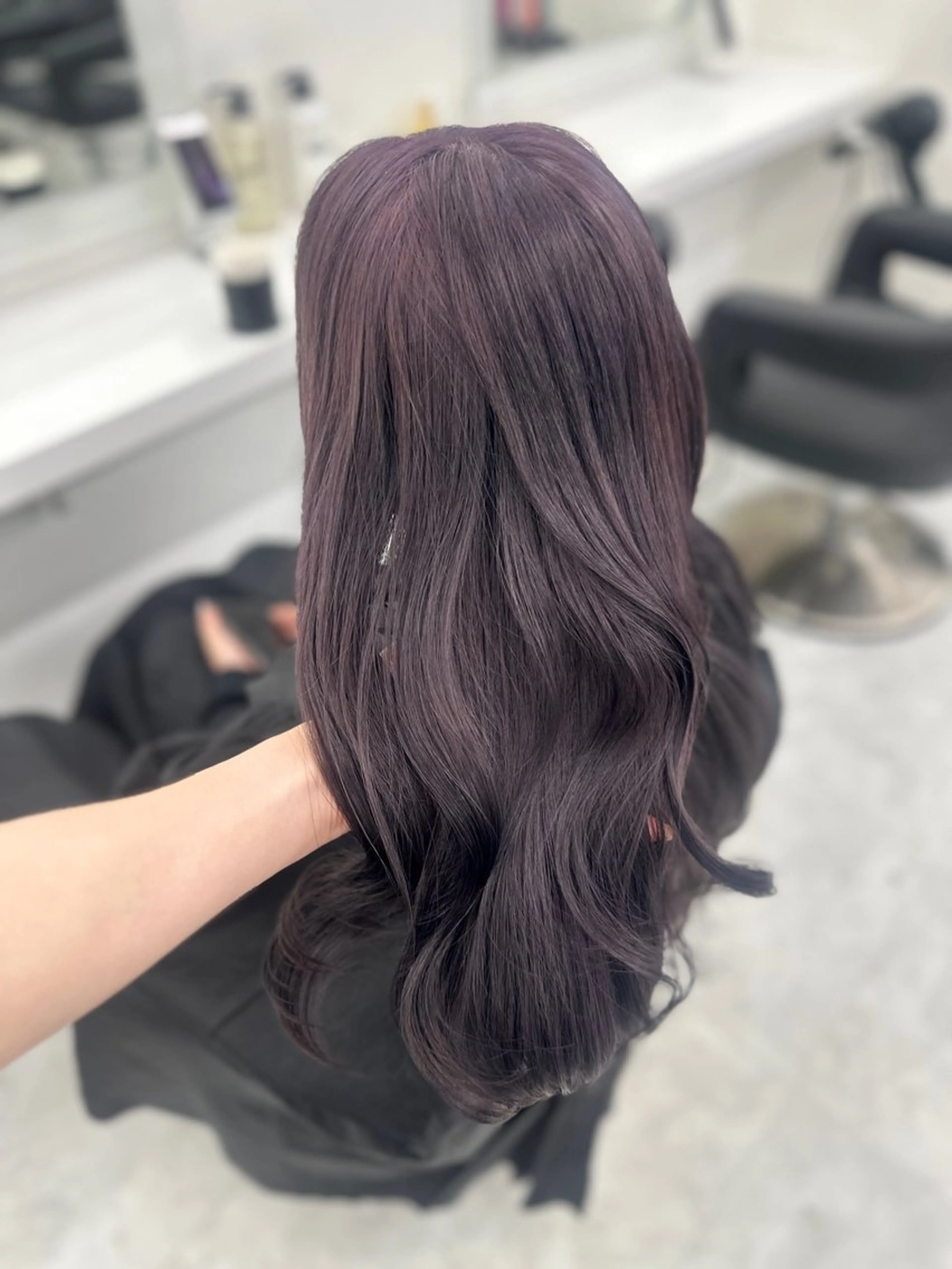 ロング カラー パーマ ヘアアレンジ メンズ キッズ ♥️韓国ヘア レイヤー♥️ゆりのヘアスタイル