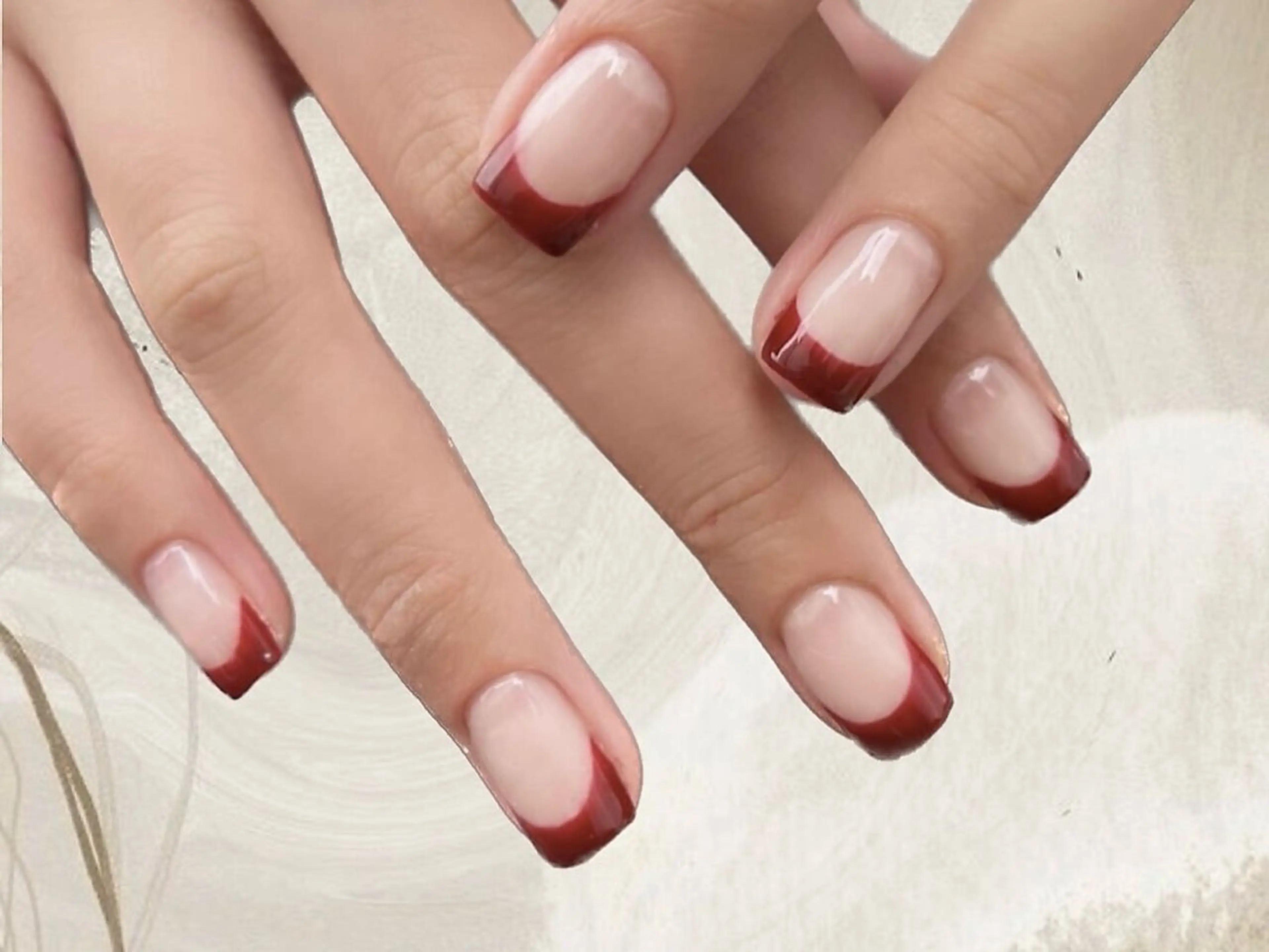 【hand】ベースワンカラー＋グラデーションorフレンチ ¥5400の写真