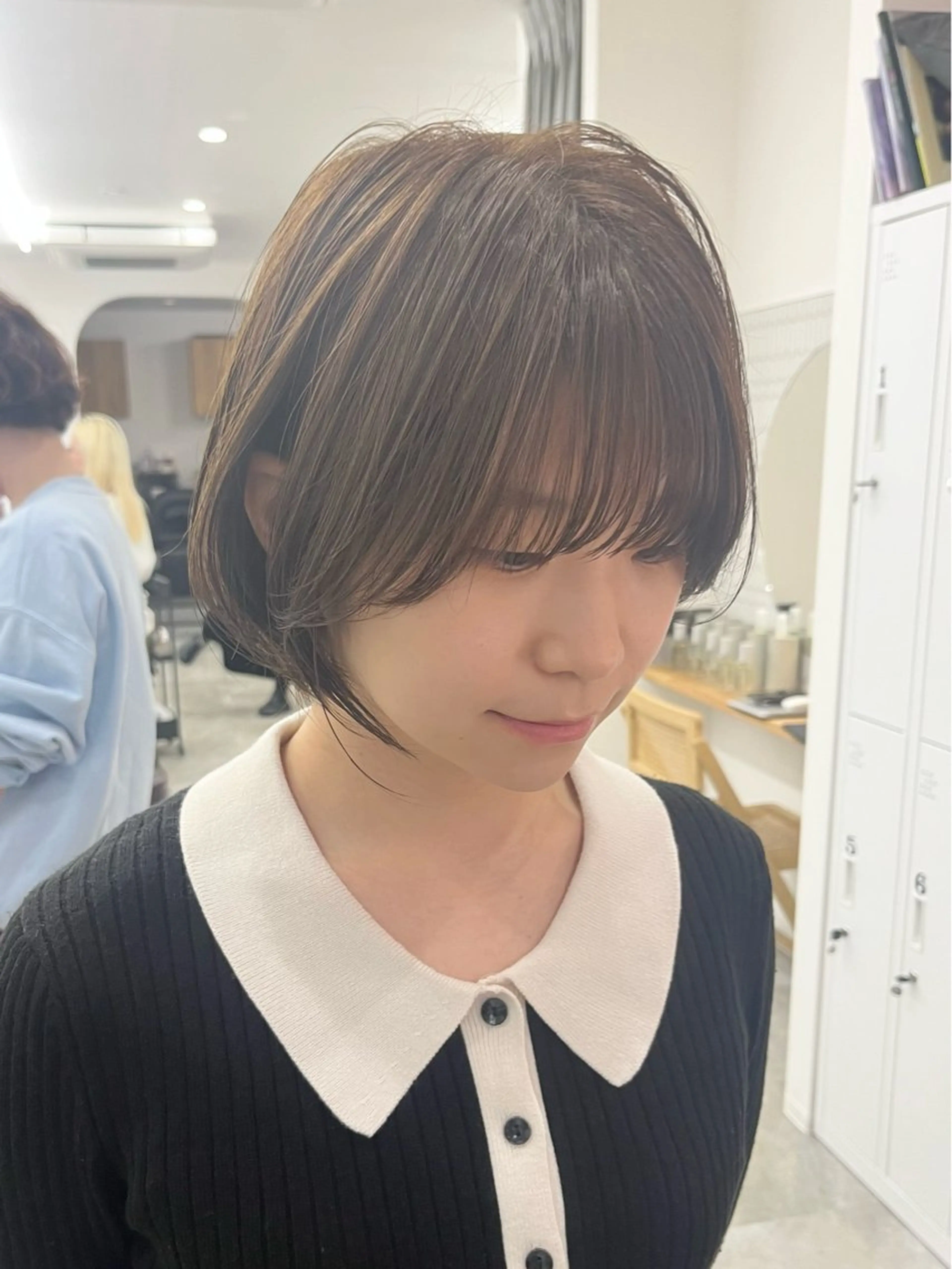 ショート カラー ヘアカラー ベージュ⟡˖ブリーチ ˖ ࣪⊹あずきのヘアスタイル