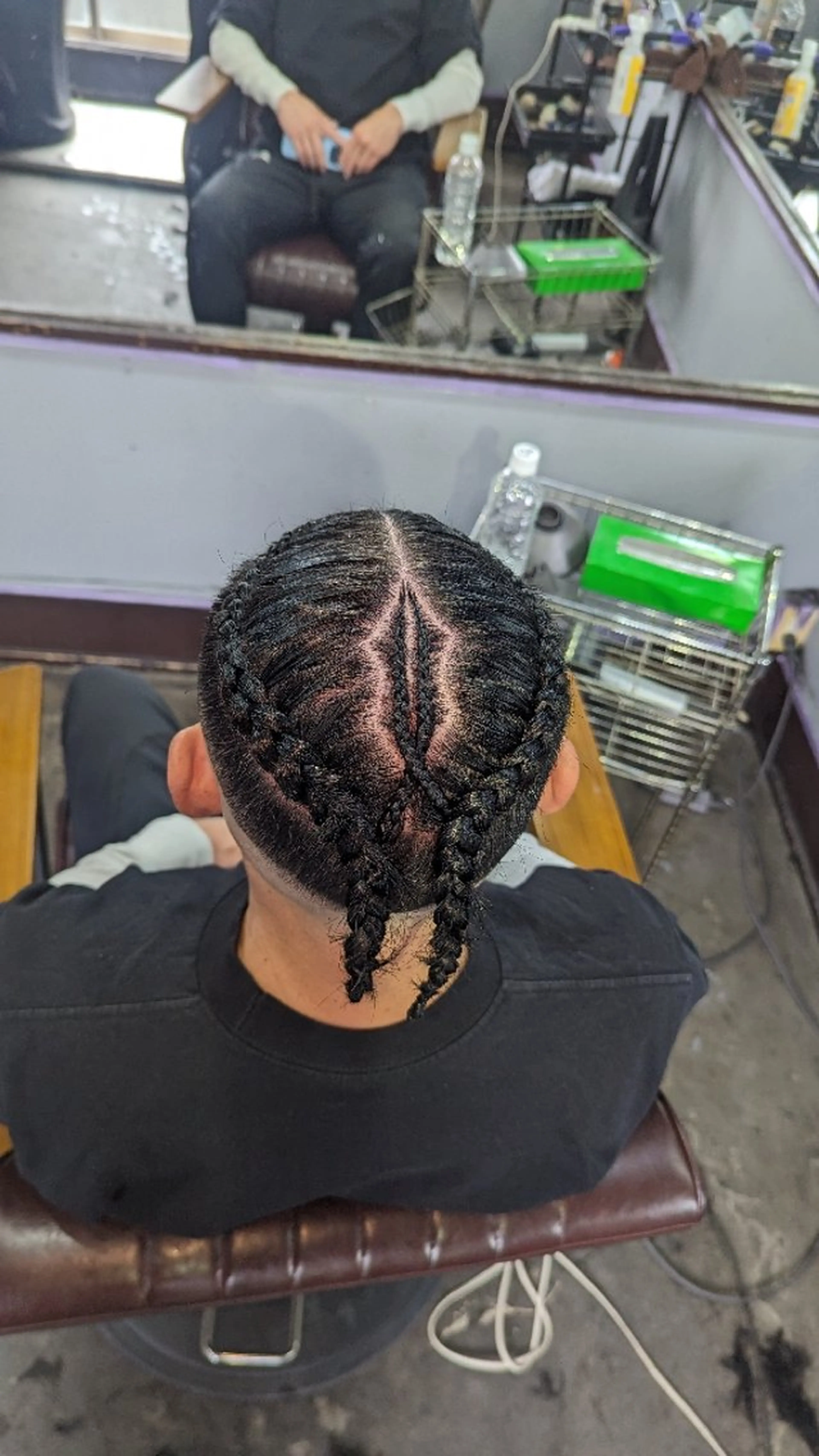 ショート ヘアセット 髪遊戯倶楽部所属・7月空き有💎 ブレイズ/コーンロウのヘアスタイル