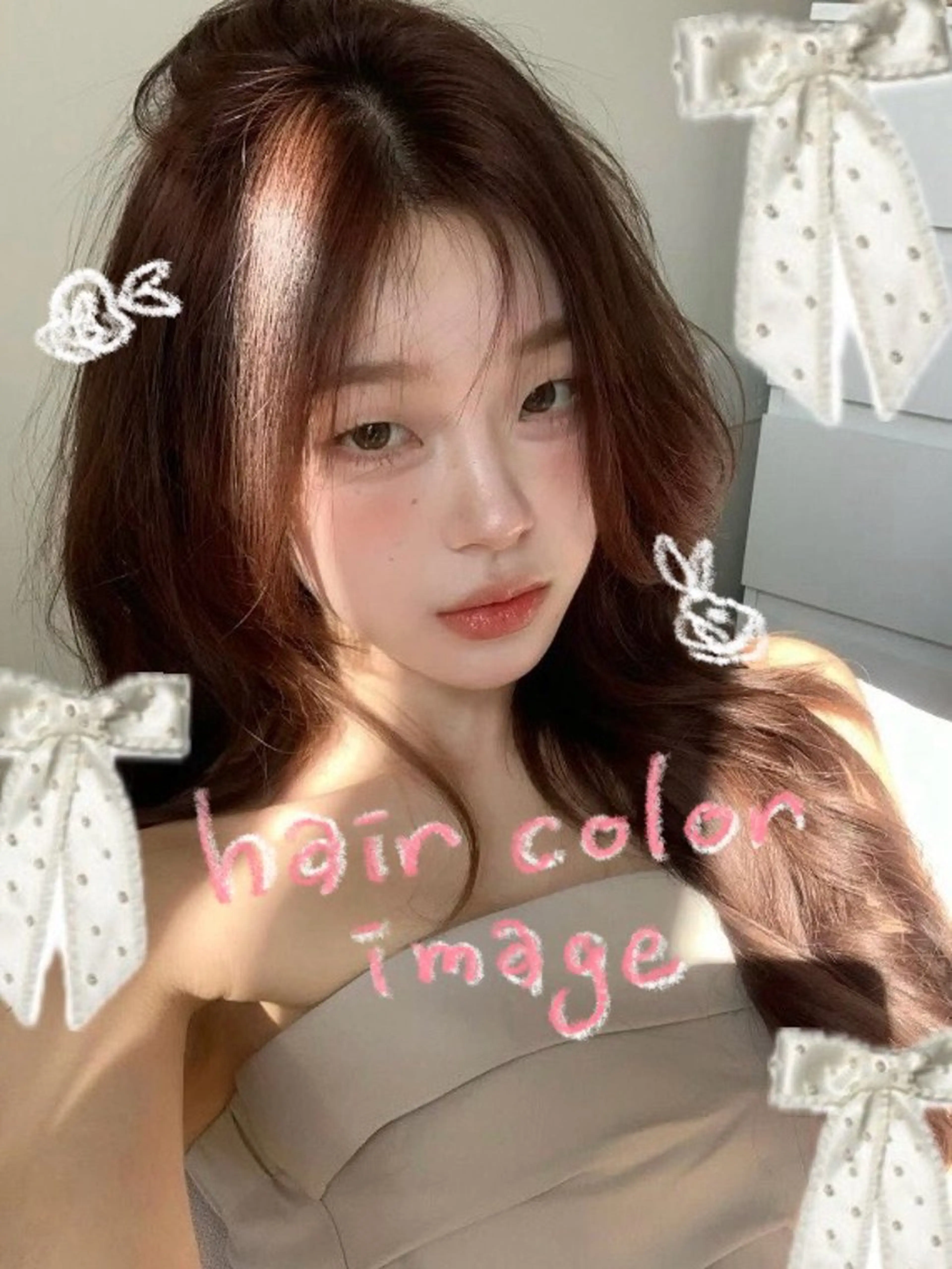 カラー 韓国透明感color 🤍sawako🏹のヘアスタイル