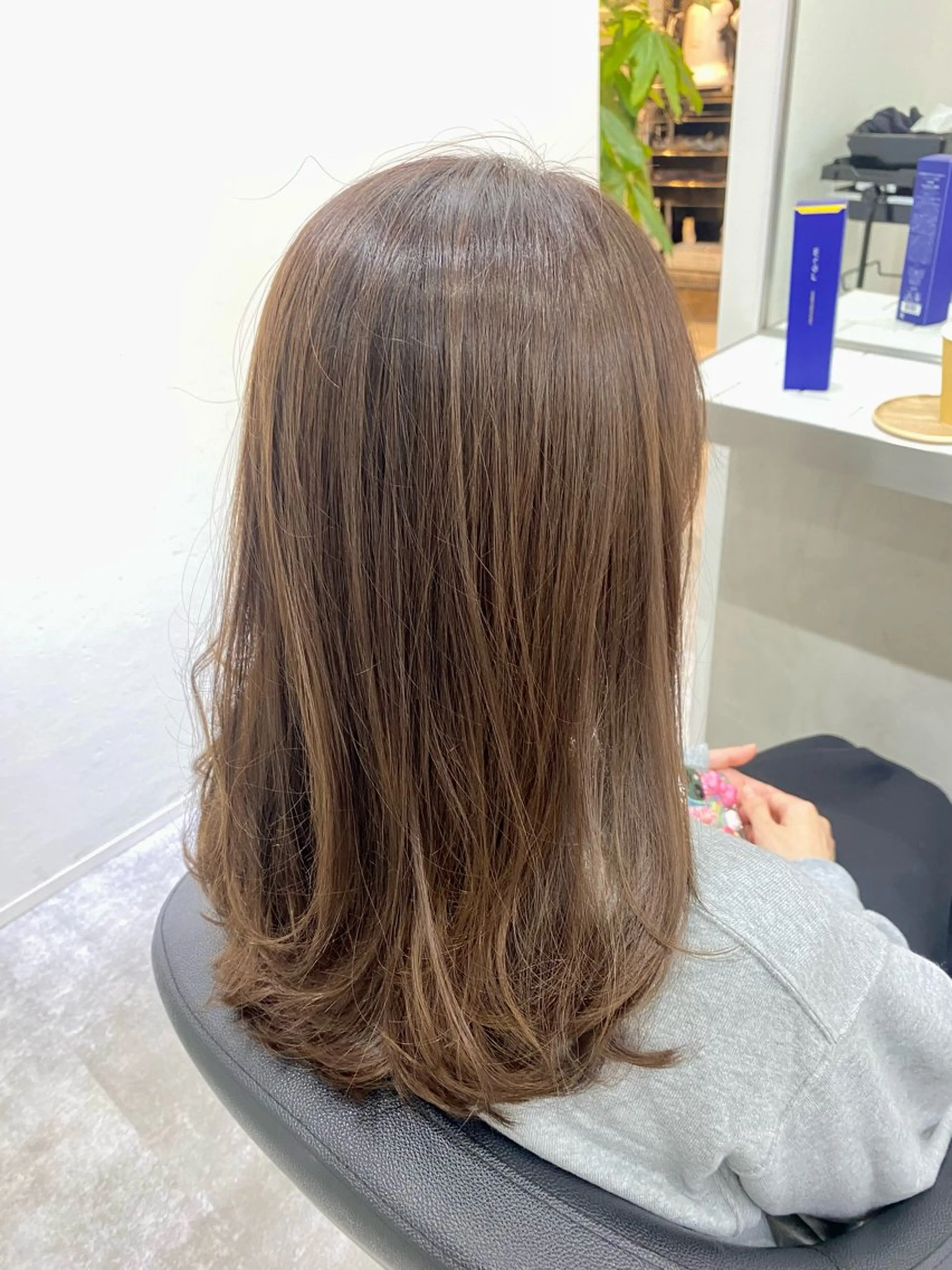 セミロング カラー ヘアカラー トリートメント 銀座 キュアリスト/ nanaco🦔のヘアスタイル