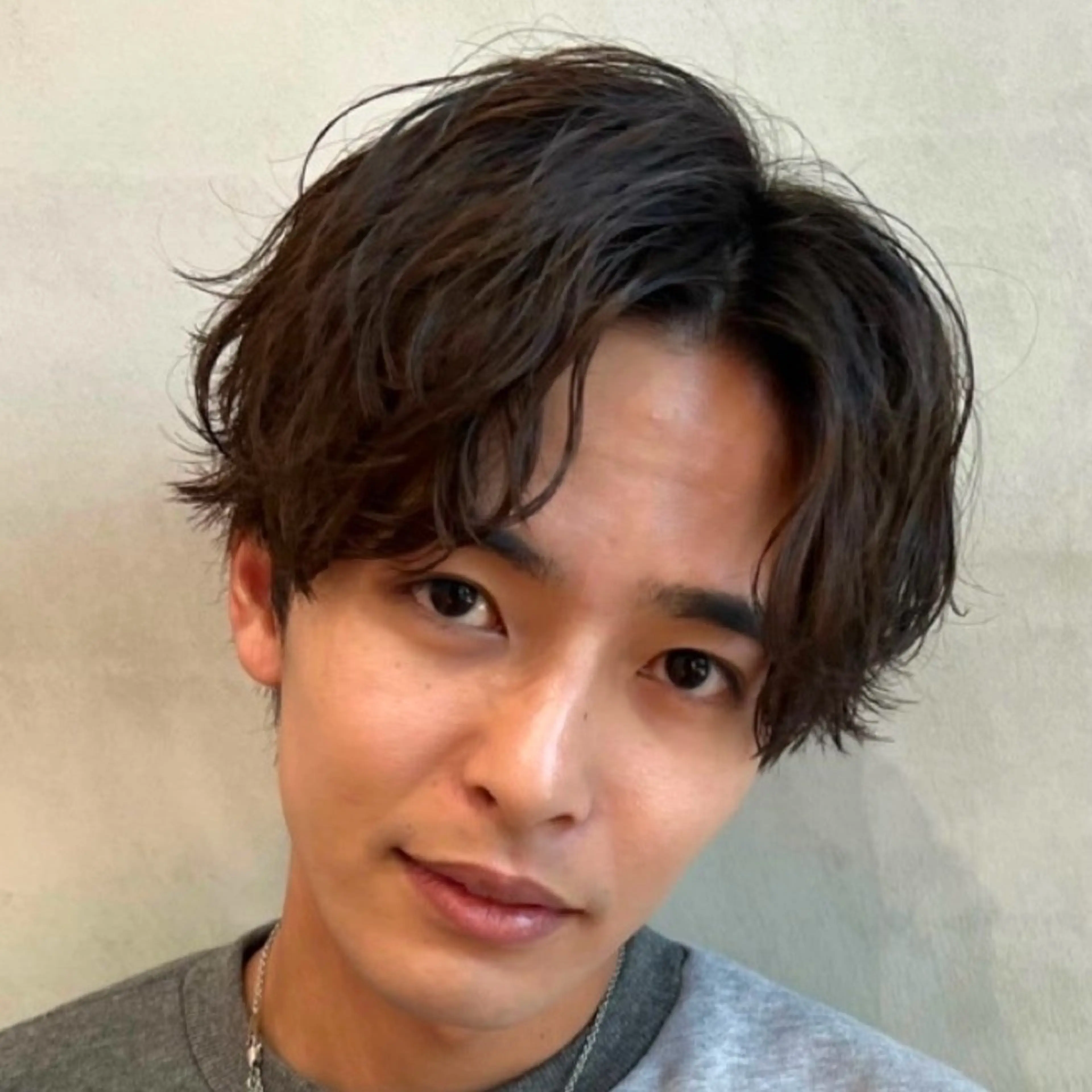 ミディアム パーマ ヘアアレンジ メンズ カット パーマ fifth Tokyo所属・fifth 石川 凪のヘアスタイル