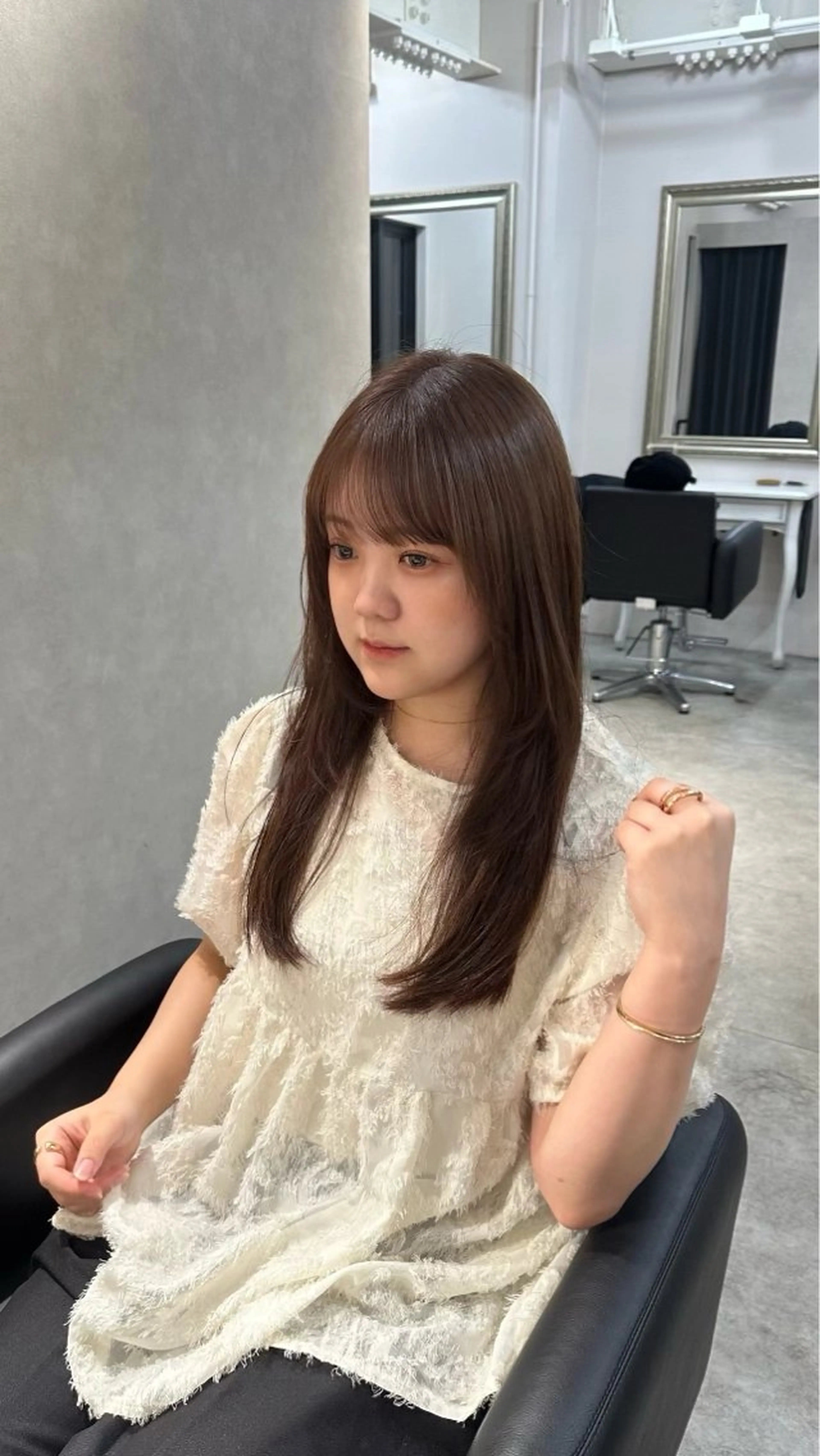 ロング ヘアカラー トリートメント reira/cien /似合わせカットのヘアスタイル
