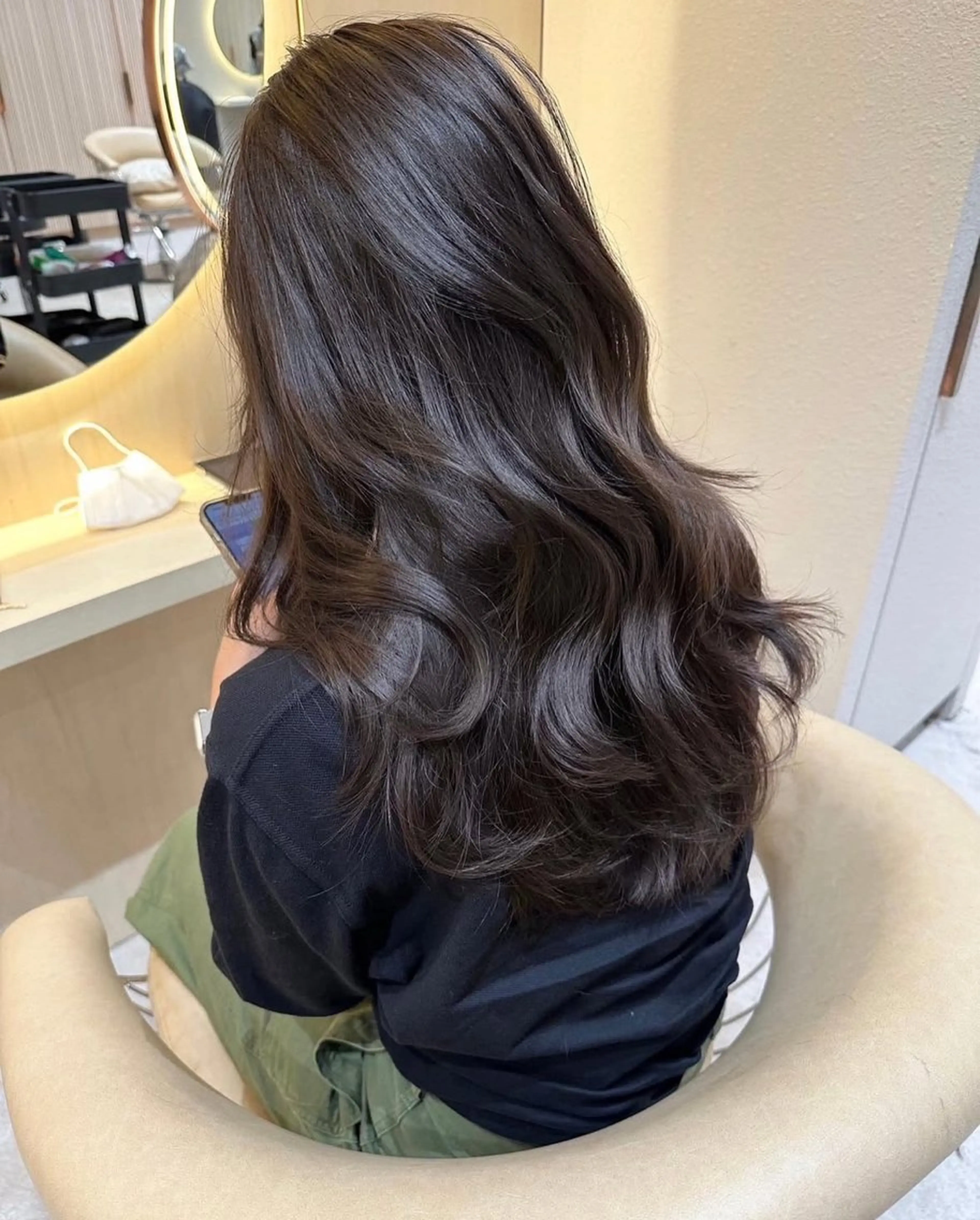 ロング ヘアカラー トリートメント 艶カラー/髪質改善 松沢州途のヘアスタイル