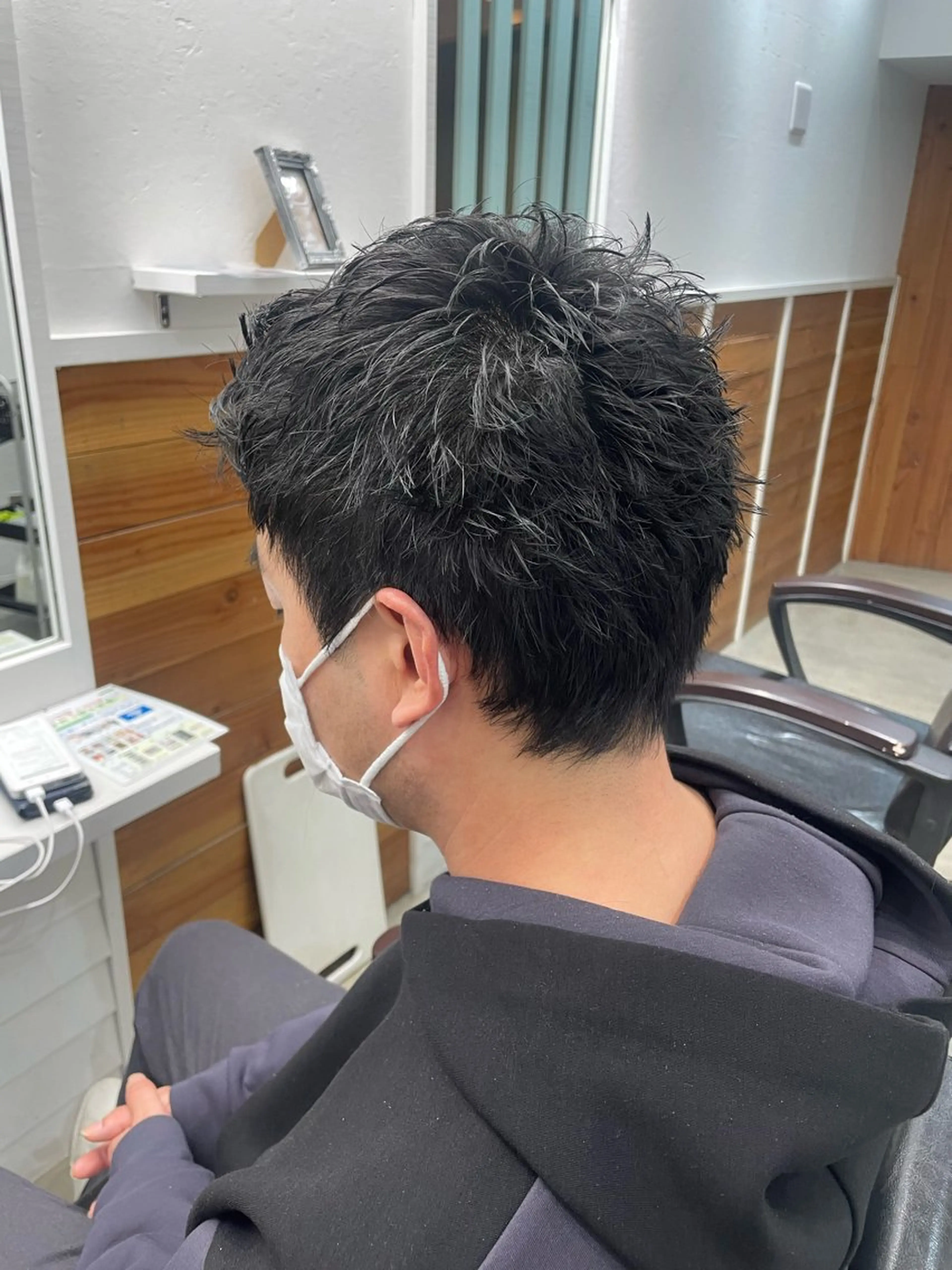 ショート パーマ メンズ RIN／韓国ヘア レイヤーカットのヘアスタイル