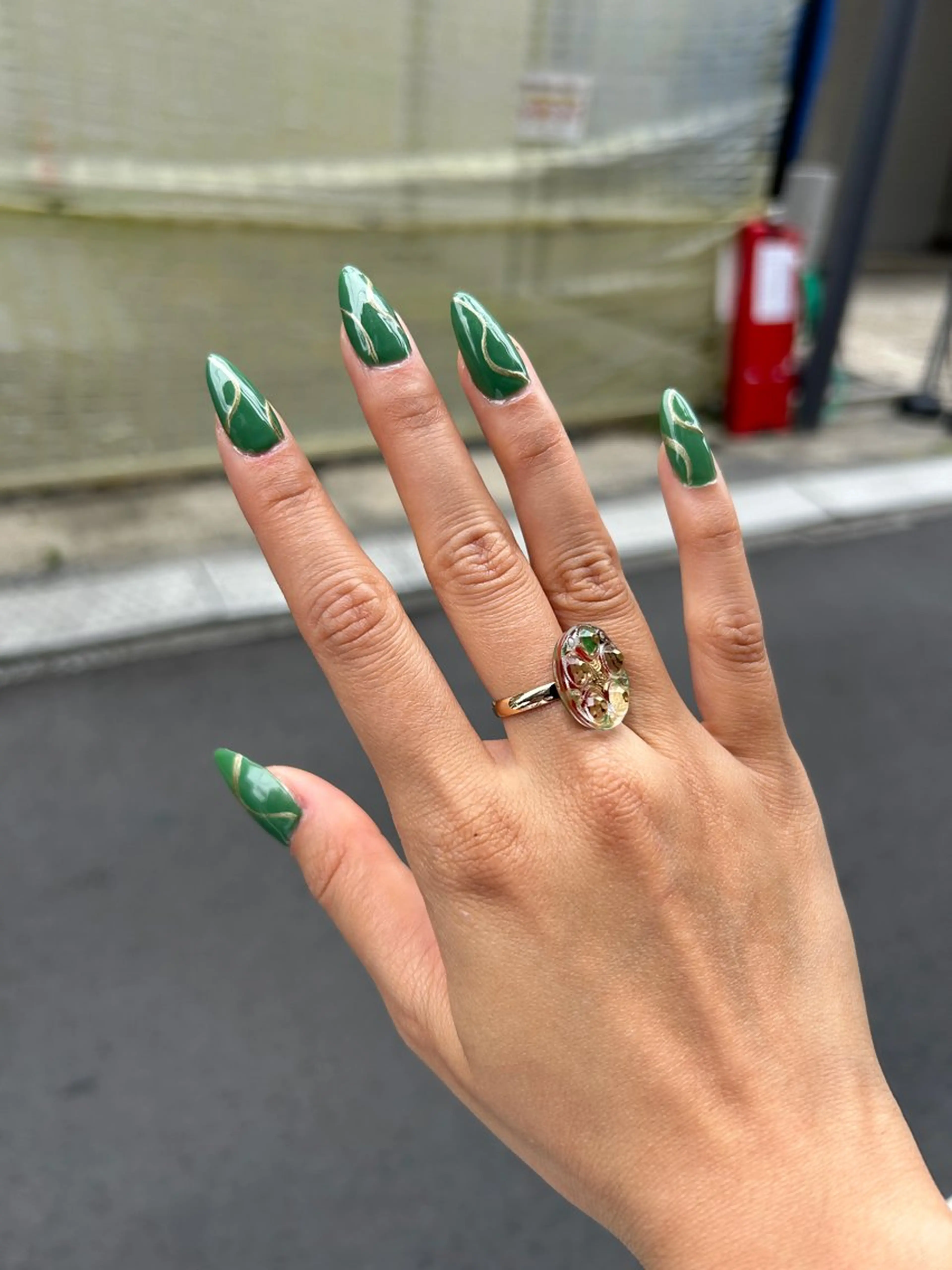 ✨💅１０本長さだし＋ワンカラー、ラメグラ （オフあり）の写真
