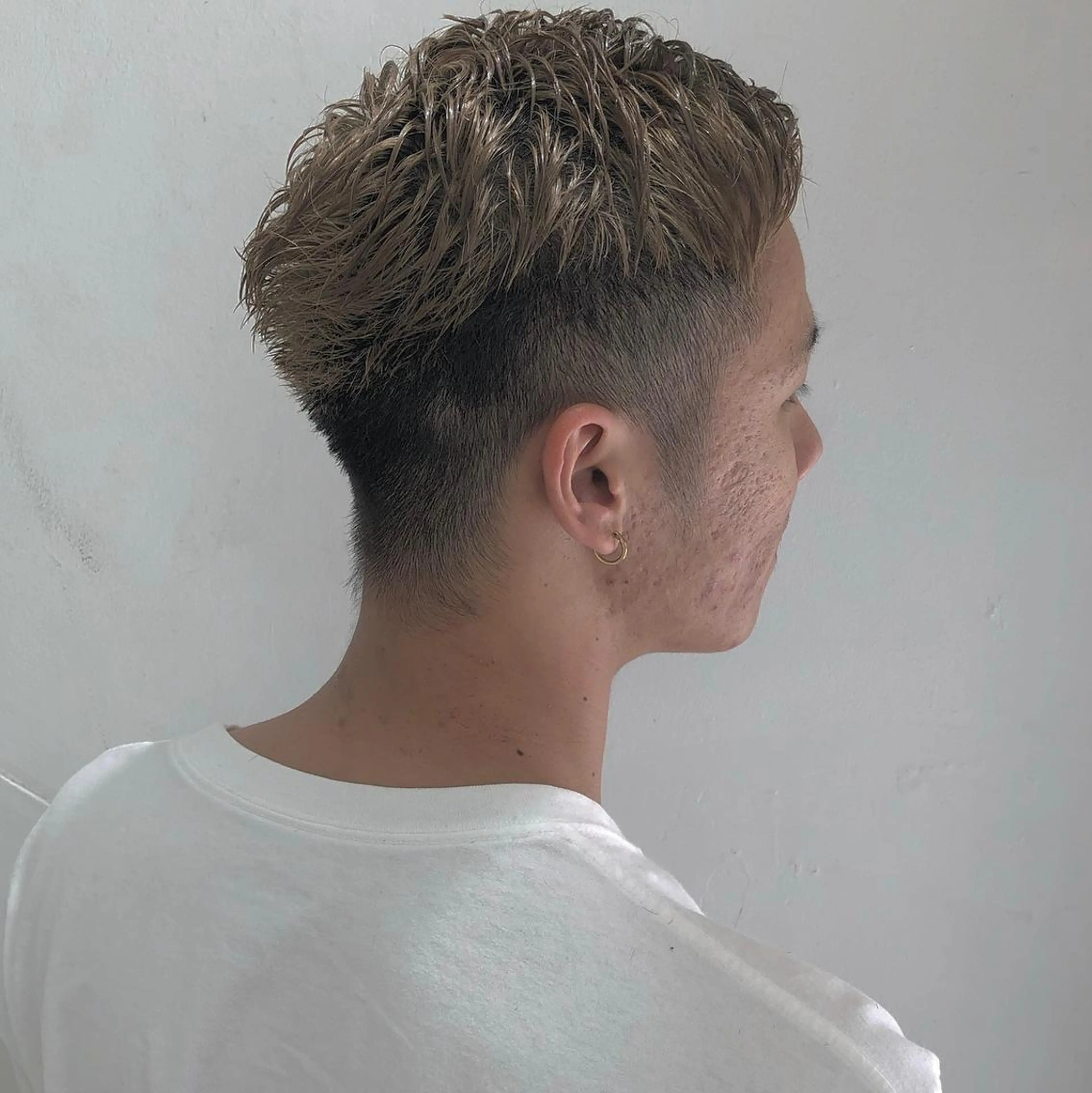 ショート メンズ カット CLUTCH天王寺 西藤遥河のヘアスタイル