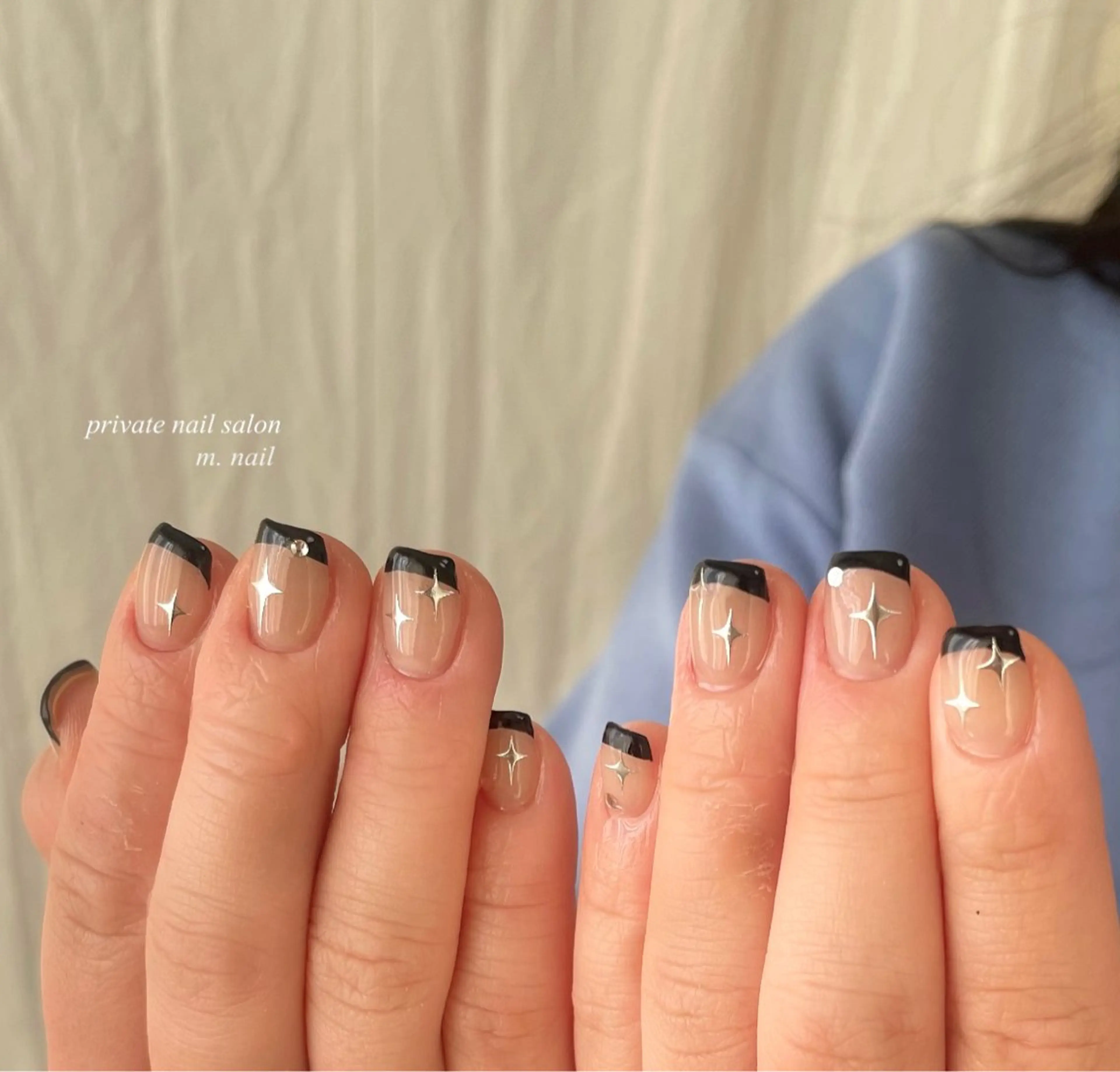 ネイル フレンチネイル 韓国ネイル ワンホンネイル フットネイル m.nail salonのネイルデザイン
