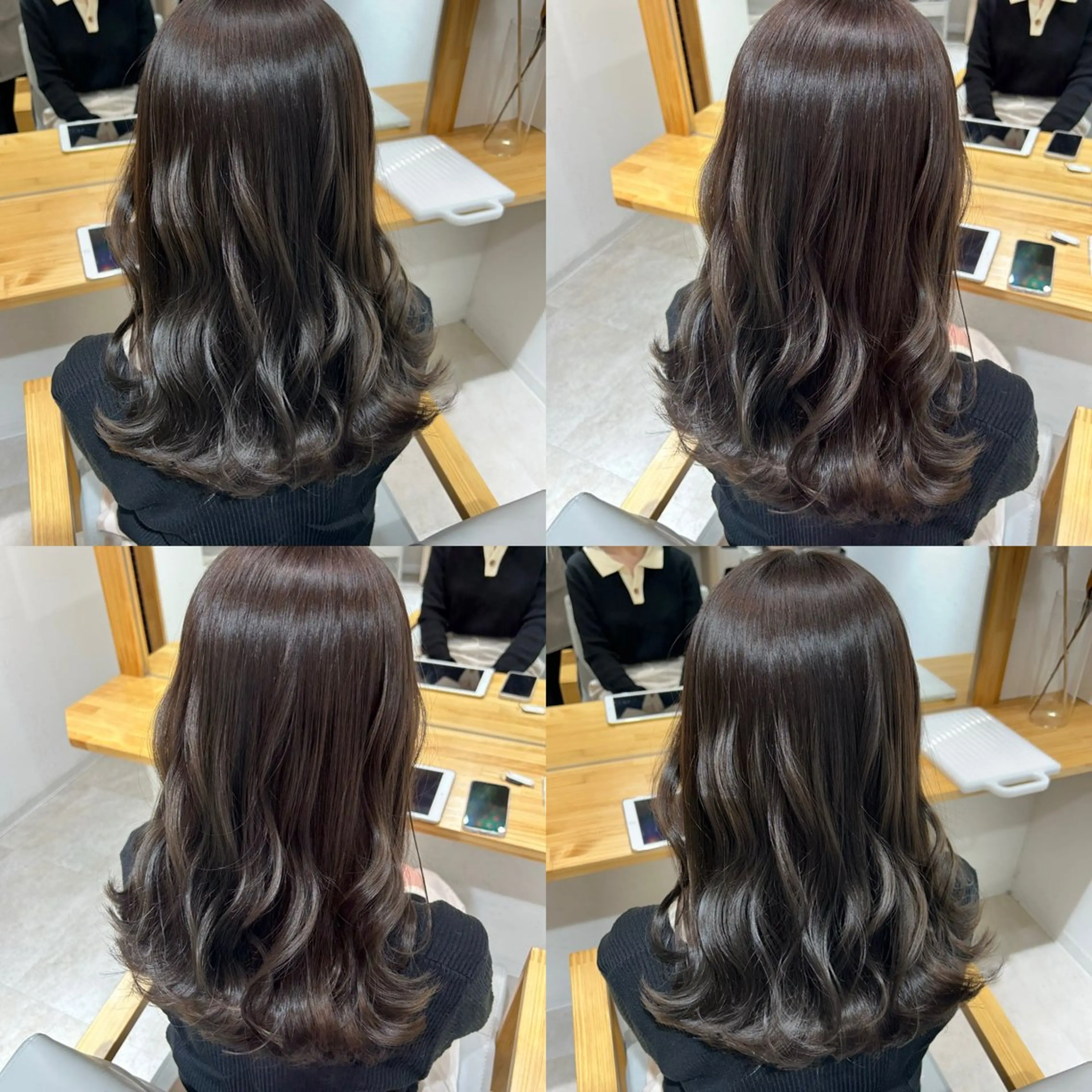 セミロング カラー カット ヘアカラー トリートメント 🤍透明感/韓国風 🤍サクラギヒトミのヘアスタイル