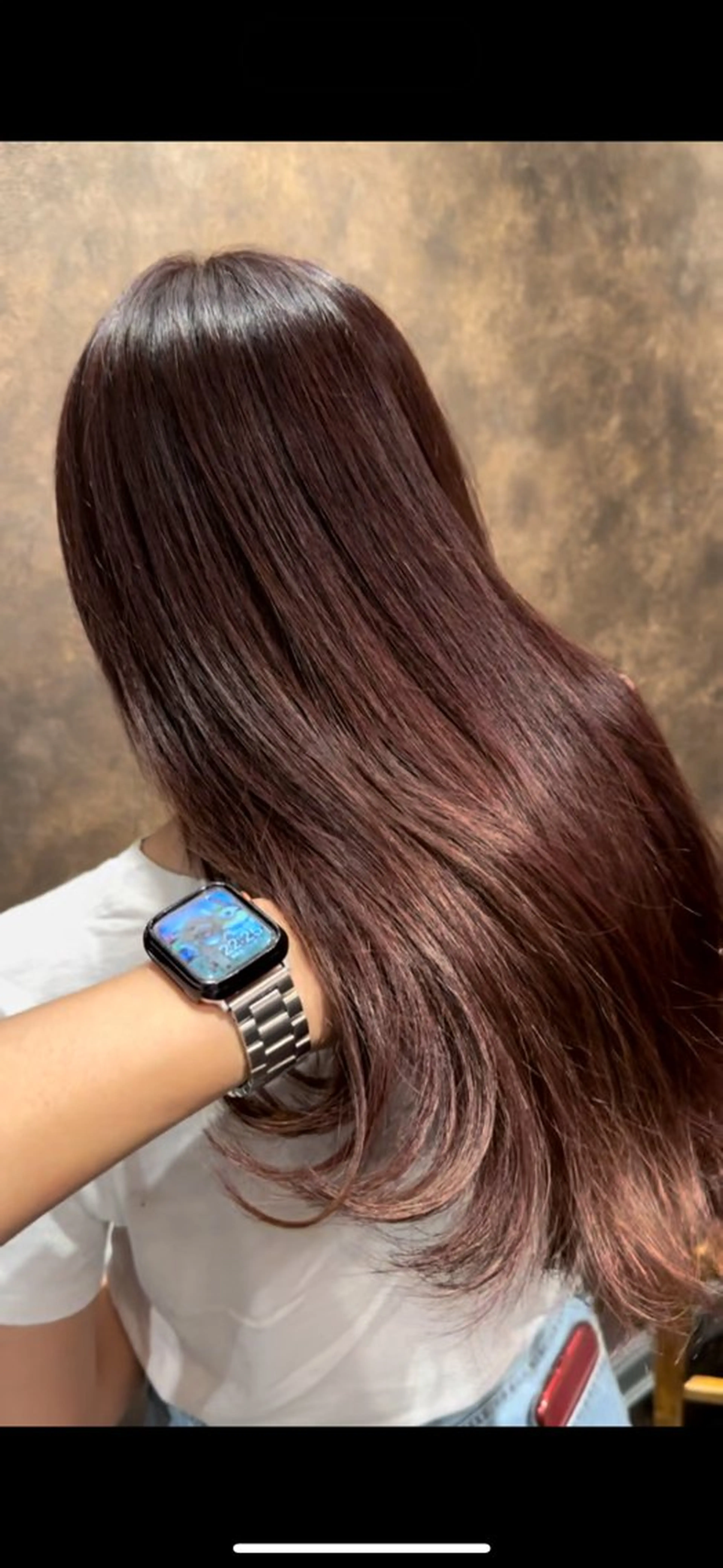 ロング カット ヘアカラー 齊藤政太 顔周り カット 透明感カラーのヘアスタイル