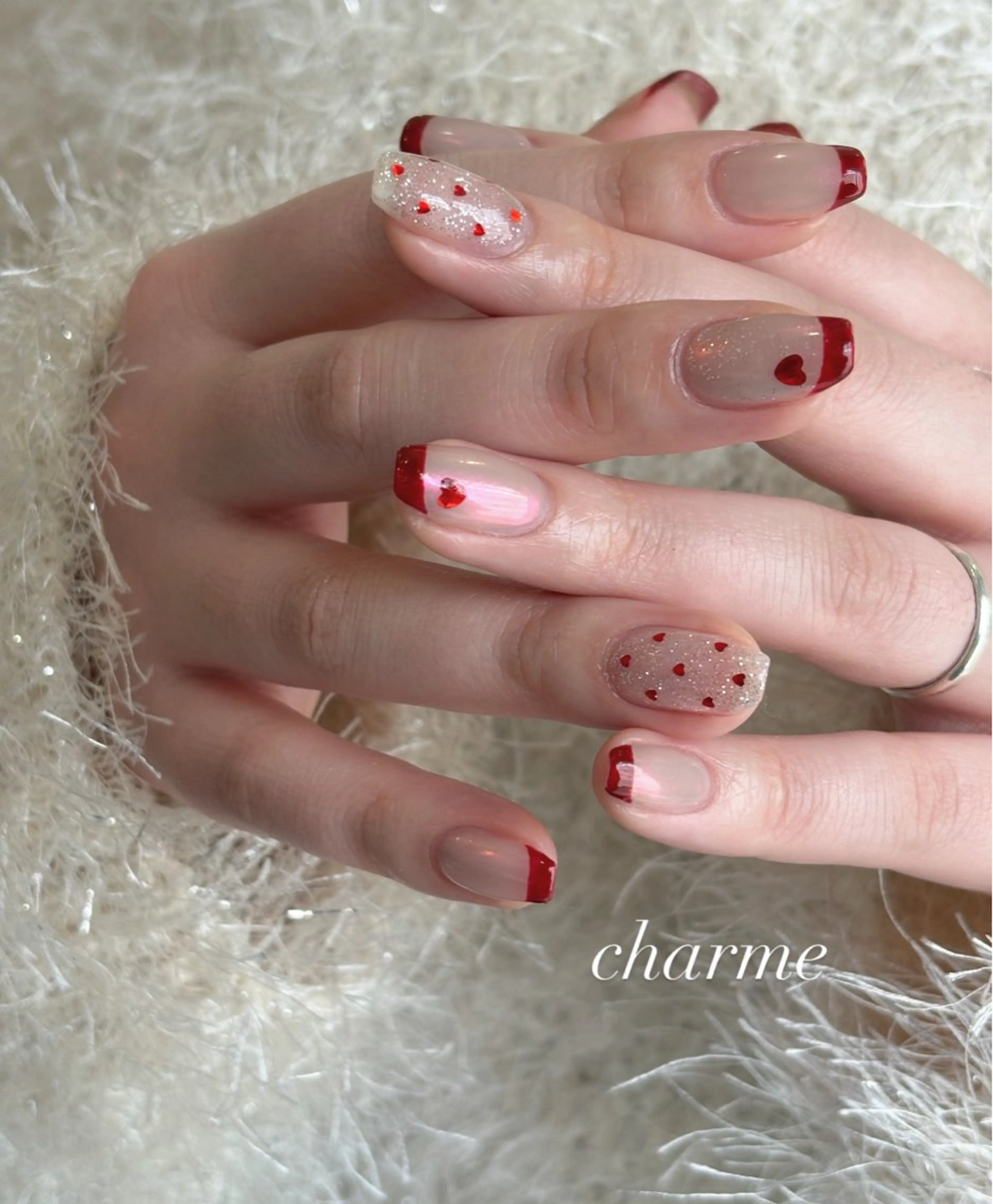 ネイル 持ち込み charme yuiのネイルデザイン