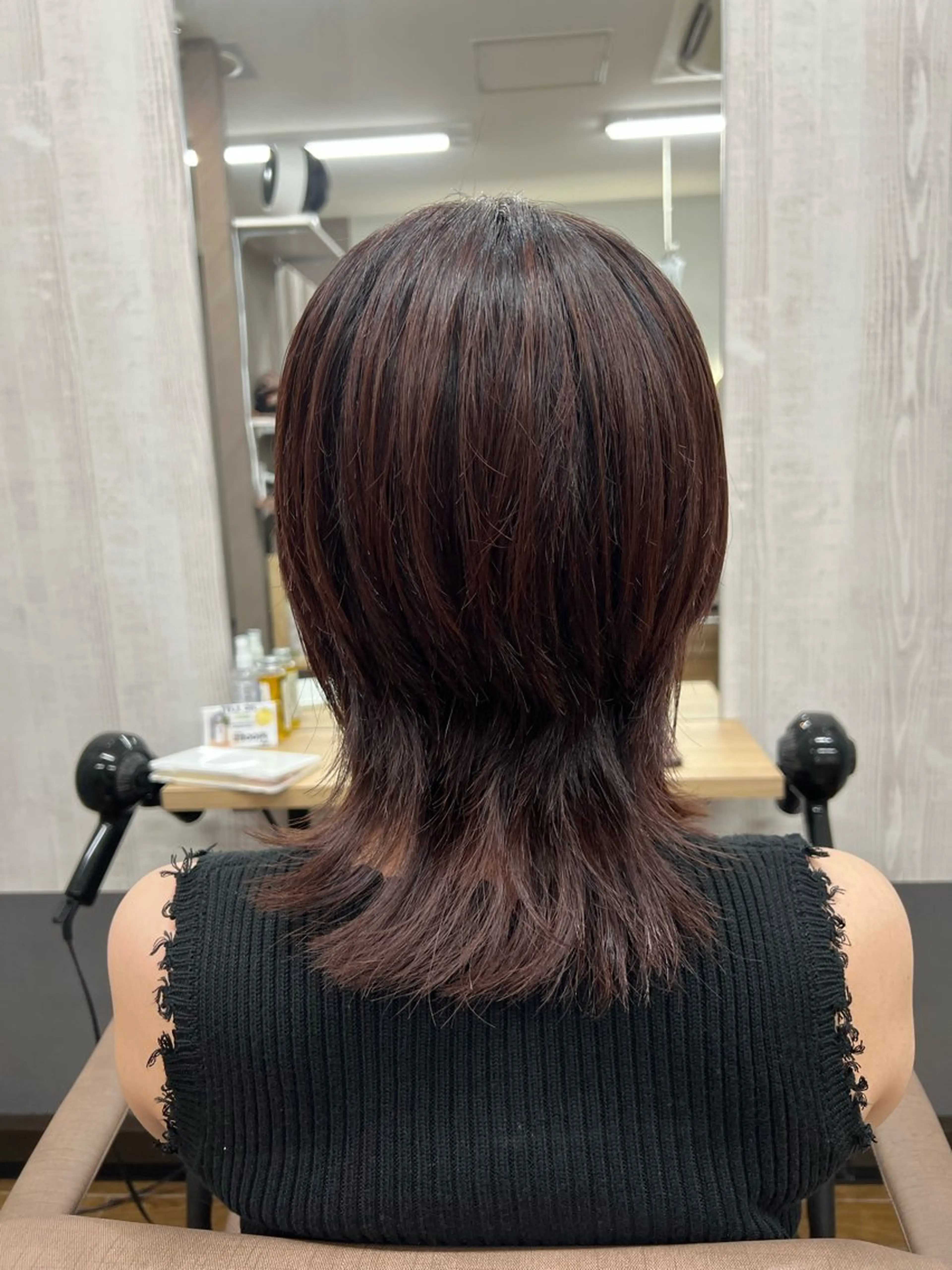 セミロング ウルフカット カット ヘアカラー トリートメント TELA HAIR 幕張本郷所属・TELA HAIR 幕張本郷店 千尋のヘアスタイル