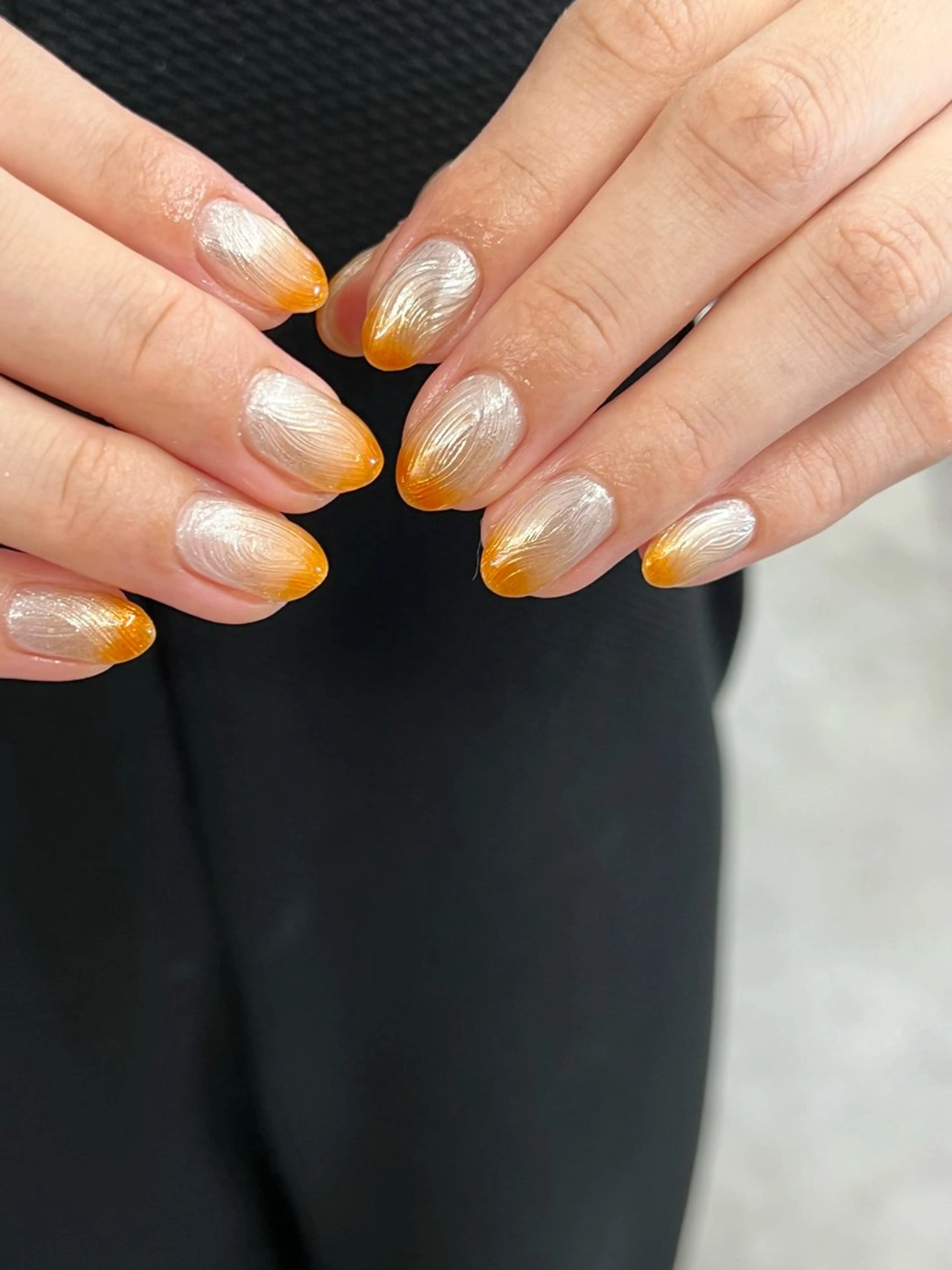ネイル オーロラネイル ジェルネイル グラデーション マグネットネイル ニュアンスネイル ハンドネイル ハンドケア Bana_ Nailのネイルデザイン