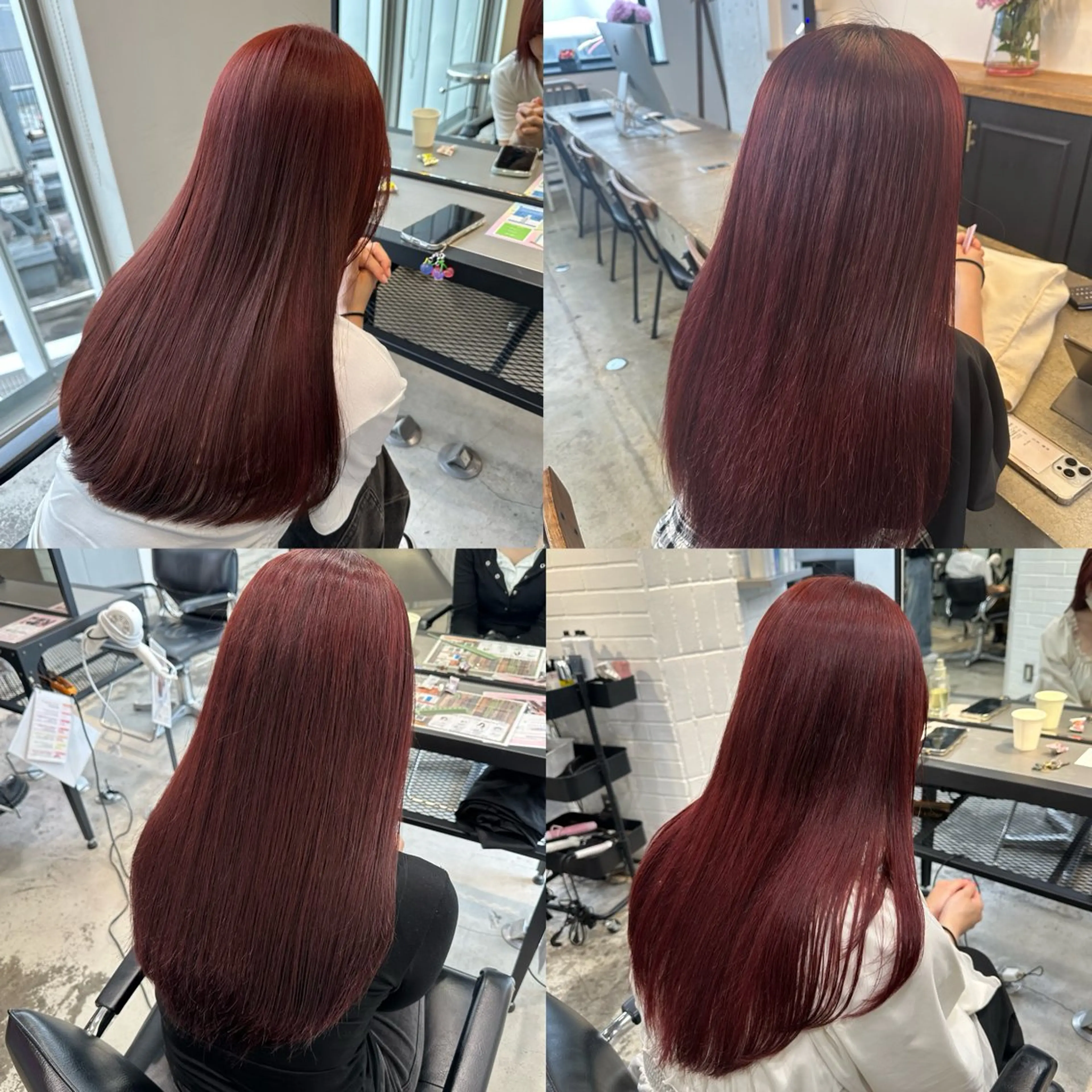 セミロング カラー パーマ ヘアアレンジ 暖色💖ツヤ髪💖 masae🌼のヘアスタイル