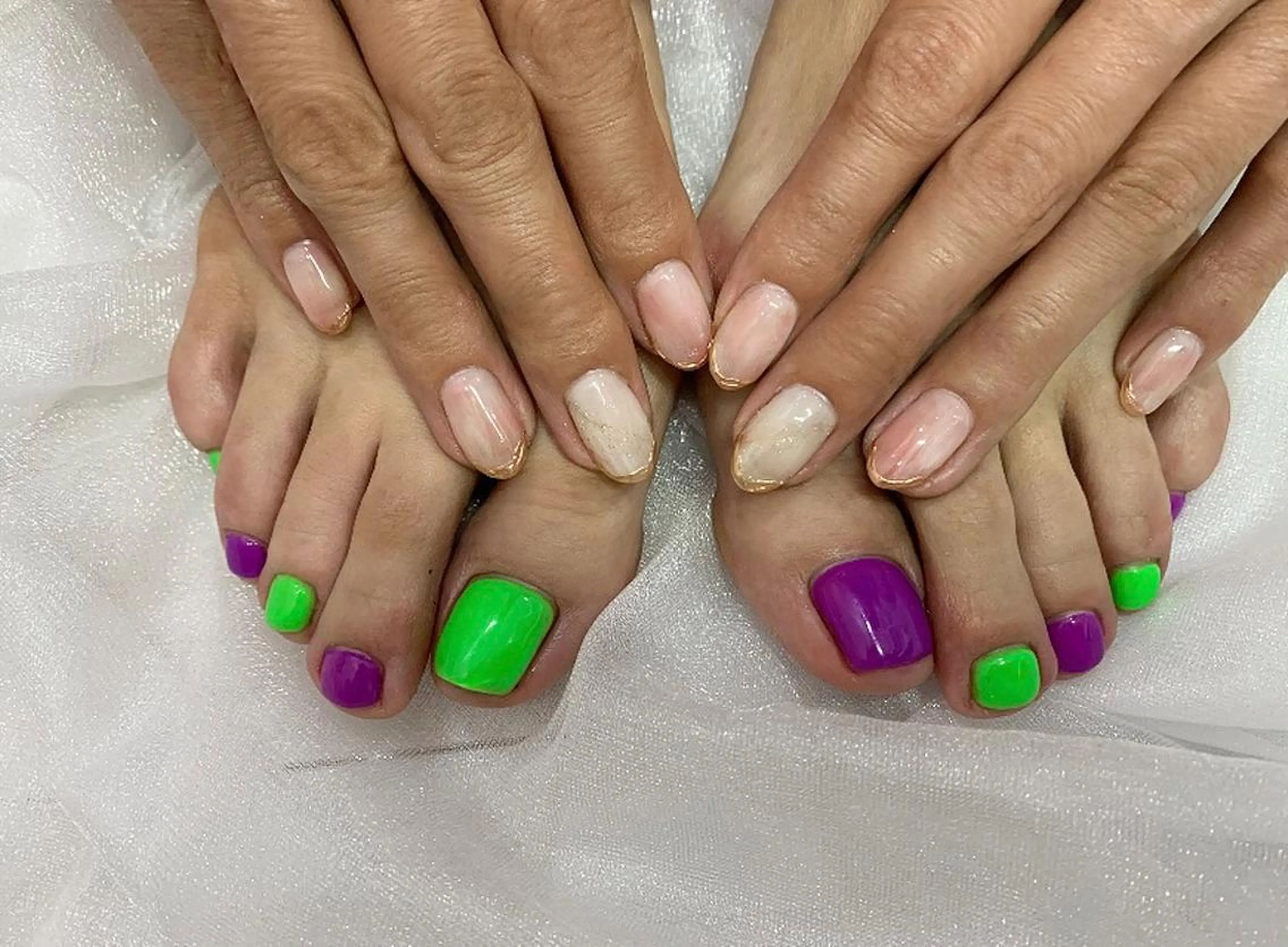 ネイル ストーンネイル Hair＆Esthe＆Nail　Garden所属・Garden Takeuchiのネイルデザイン