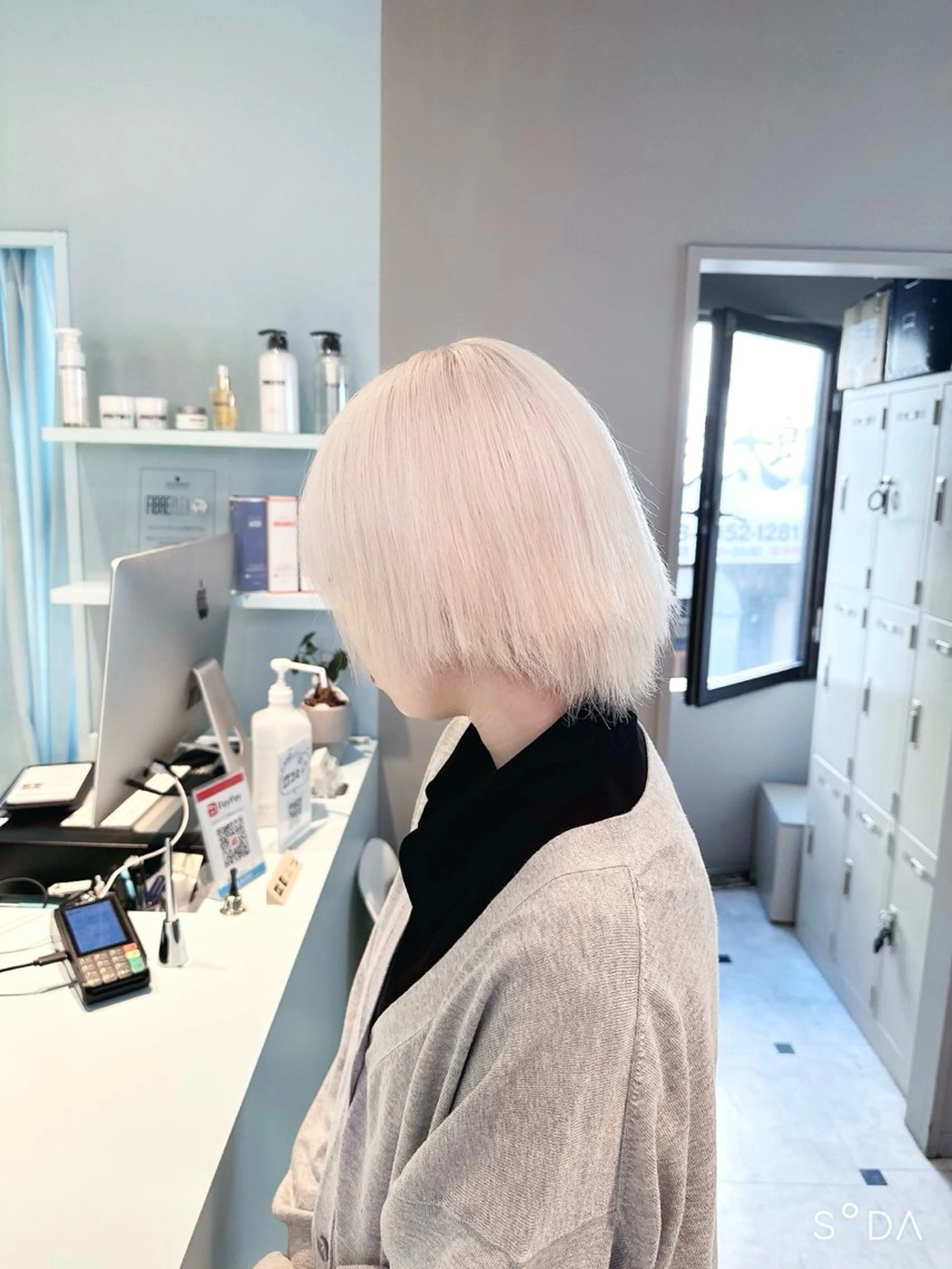ショート カラー ヘアカラー トリートメント ヘッドスパ ヘアセット 🪄池袋ハイトーン 🪄ブリーチカラーのヘアスタイル