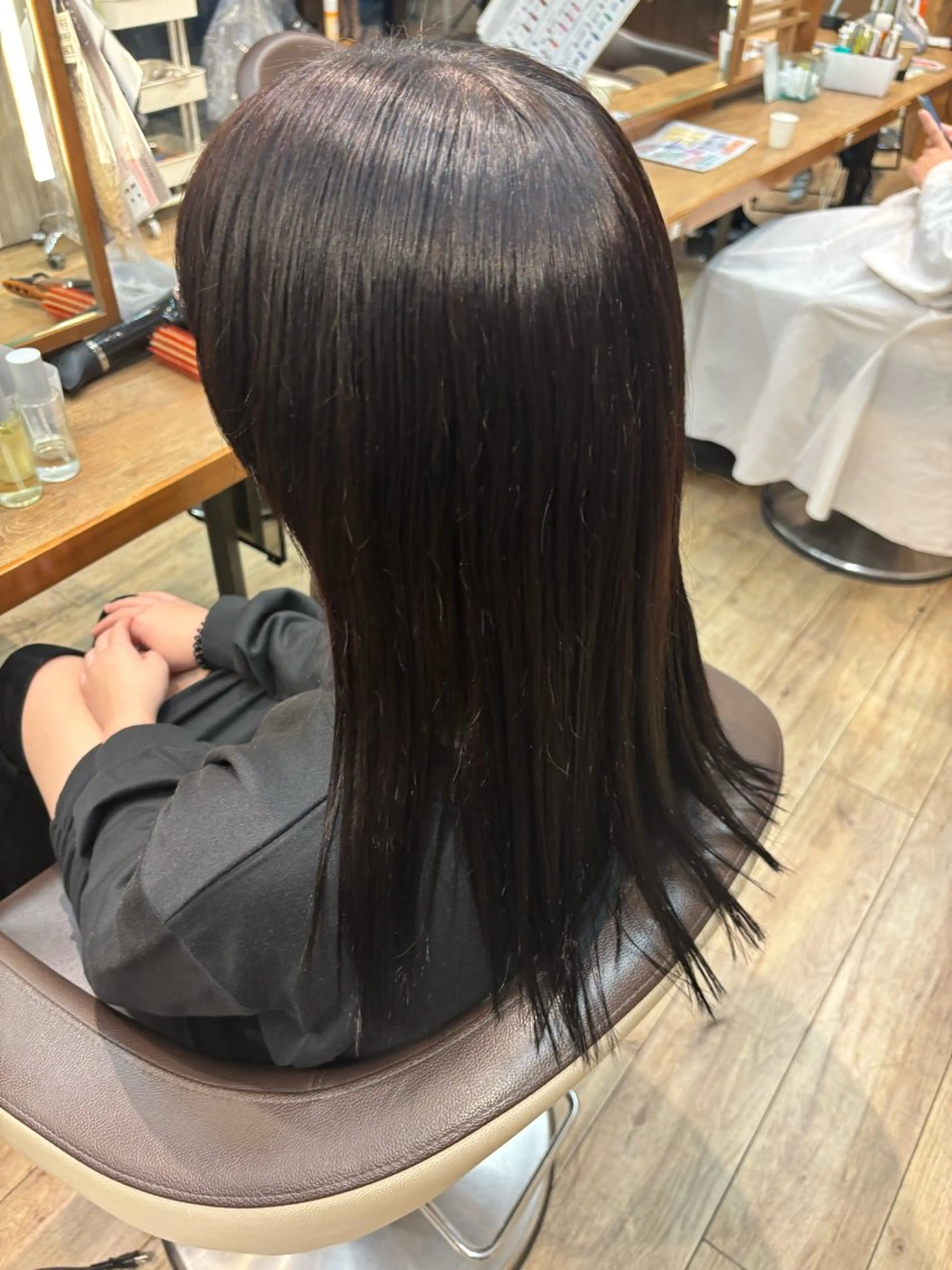 ロング カット ゆうこ🍀艶カラー/ ストレート/艶髪のヘアスタイル