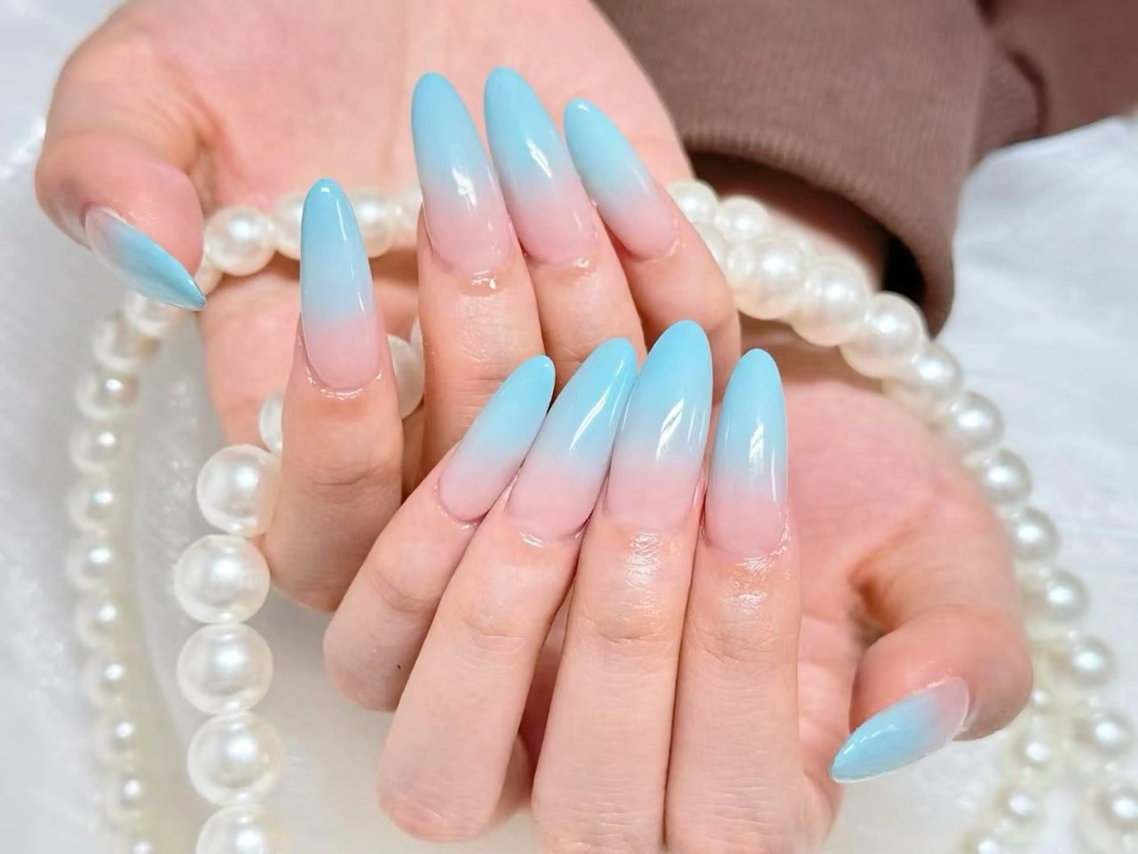 ネイル クリアネイル 成人式 フラッシュネイル フットネイル フレンチネイル 💫KASUMI 💅のネイルデザイン