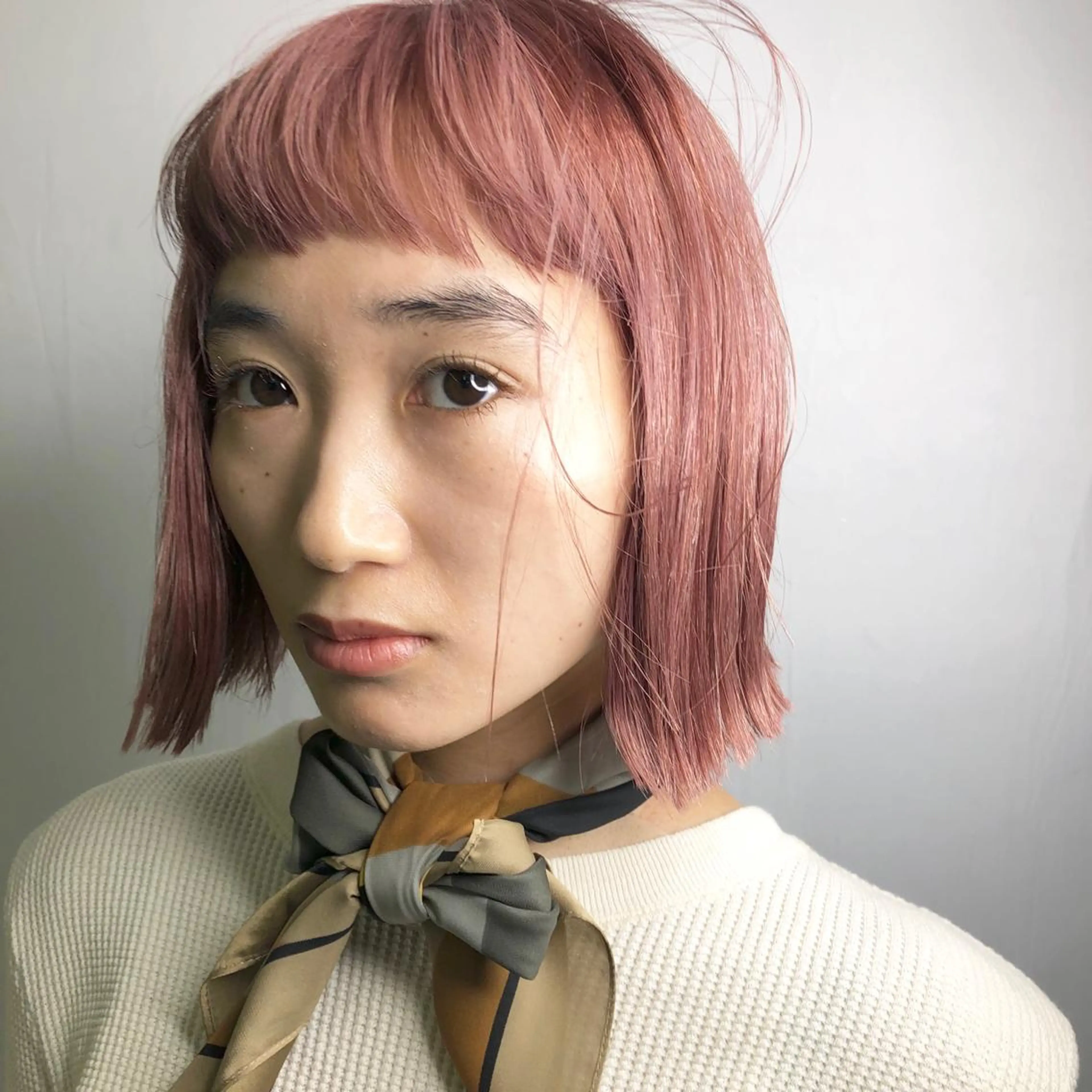 ミディアム ボブ カット ヘアカラー トリートメント vivre libre所属・vivre libreのヘアスタイル
