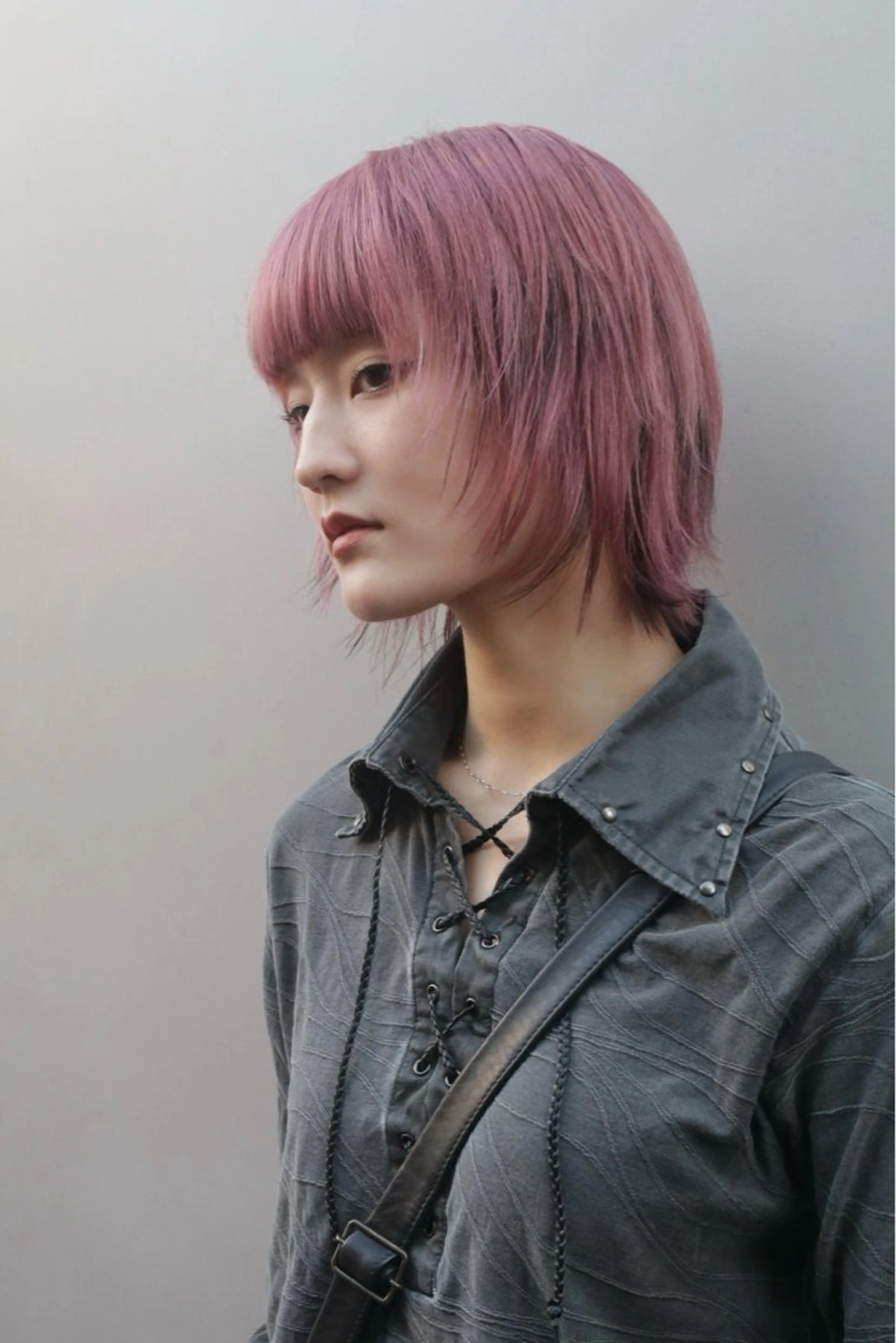 ショート カラー デザインカラー ピンクカラー ウルフカット ハッシュカットとハイ トーン/HIROKIのヘアスタイル