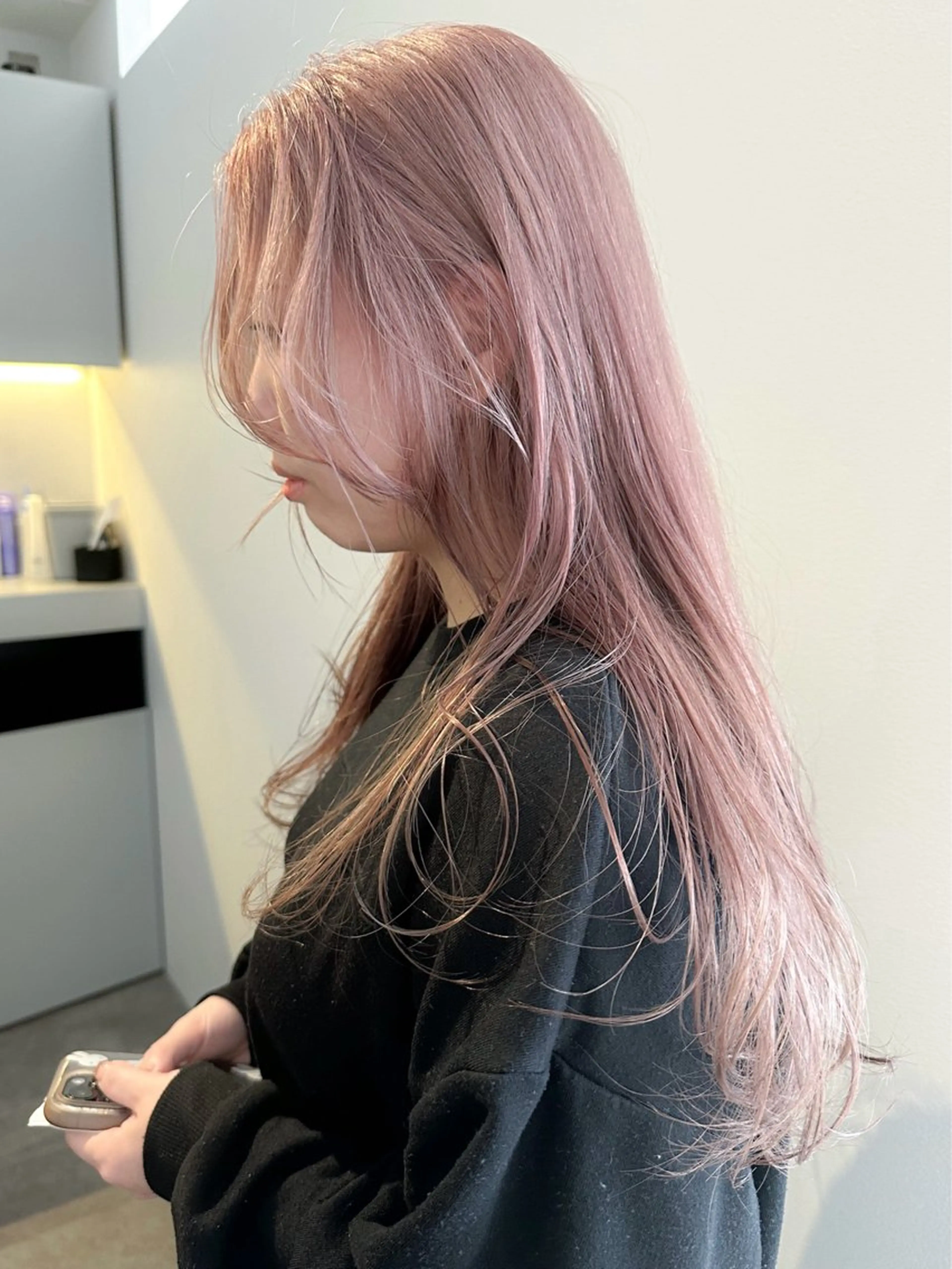 ロング カラー カット ヘアカラー トリートメント 艶髪ブリーチ 永井竜也のヘアスタイル