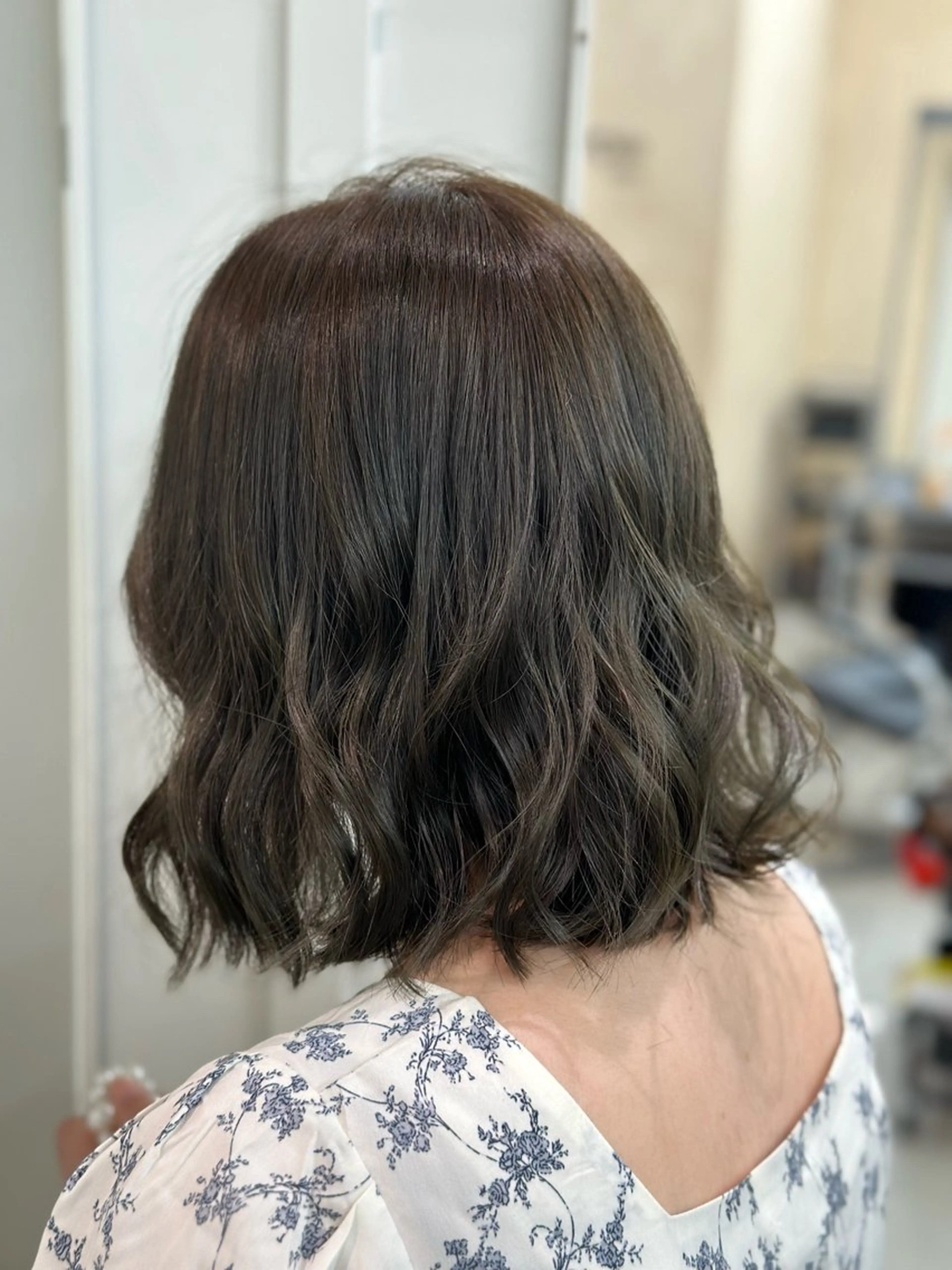 ミディアム カラー カット ヘアカラー トリートメント 🤍透明感カラー🤍 Moeのヘアスタイル