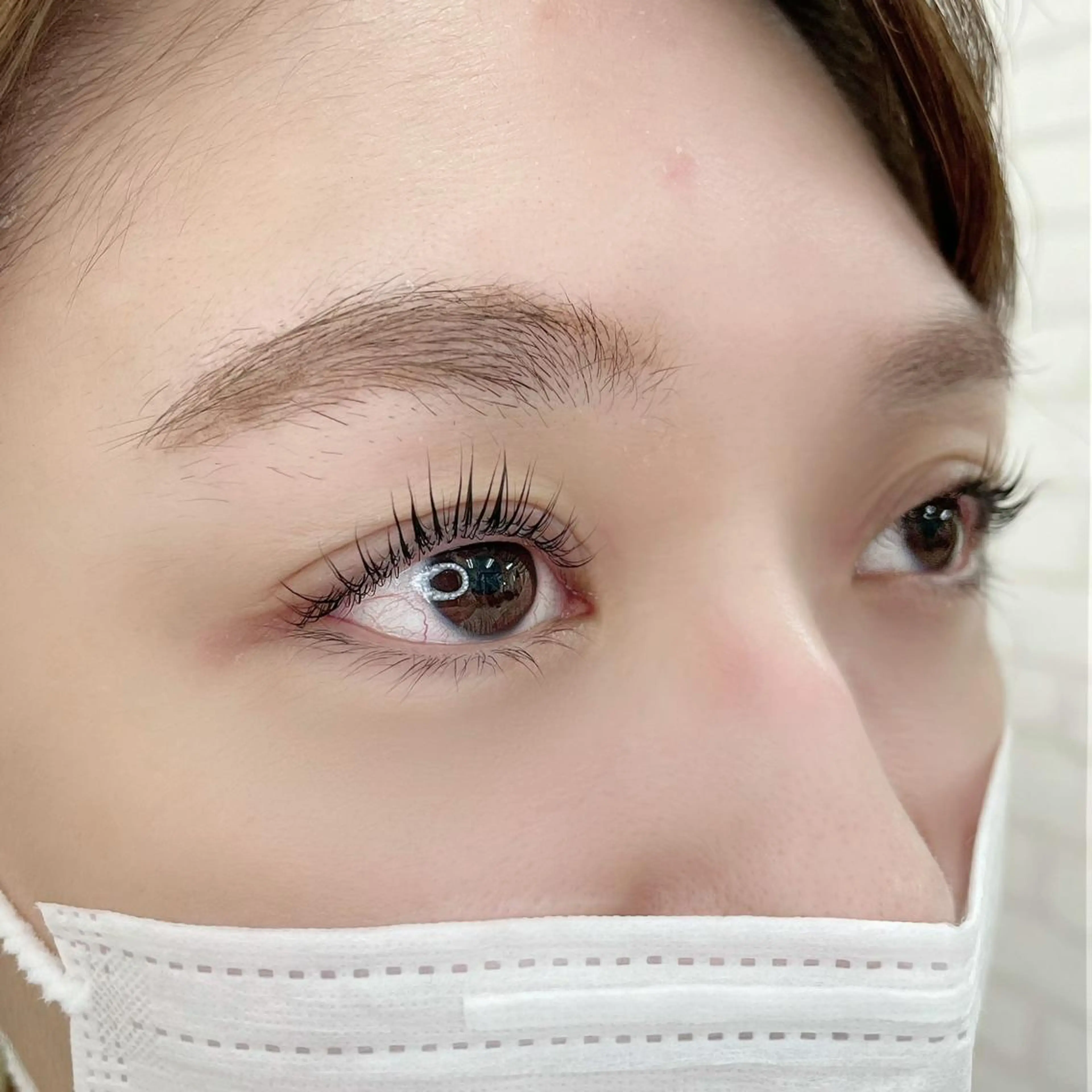 セミロング ヘアアレンジ メンズ マツエク・マツパ メンズパーマ セミロングパーマ パリジェンヌラッシュリフト 一重×まつ毛パーマ yukana 🎀のマツエク・マツパデザイン