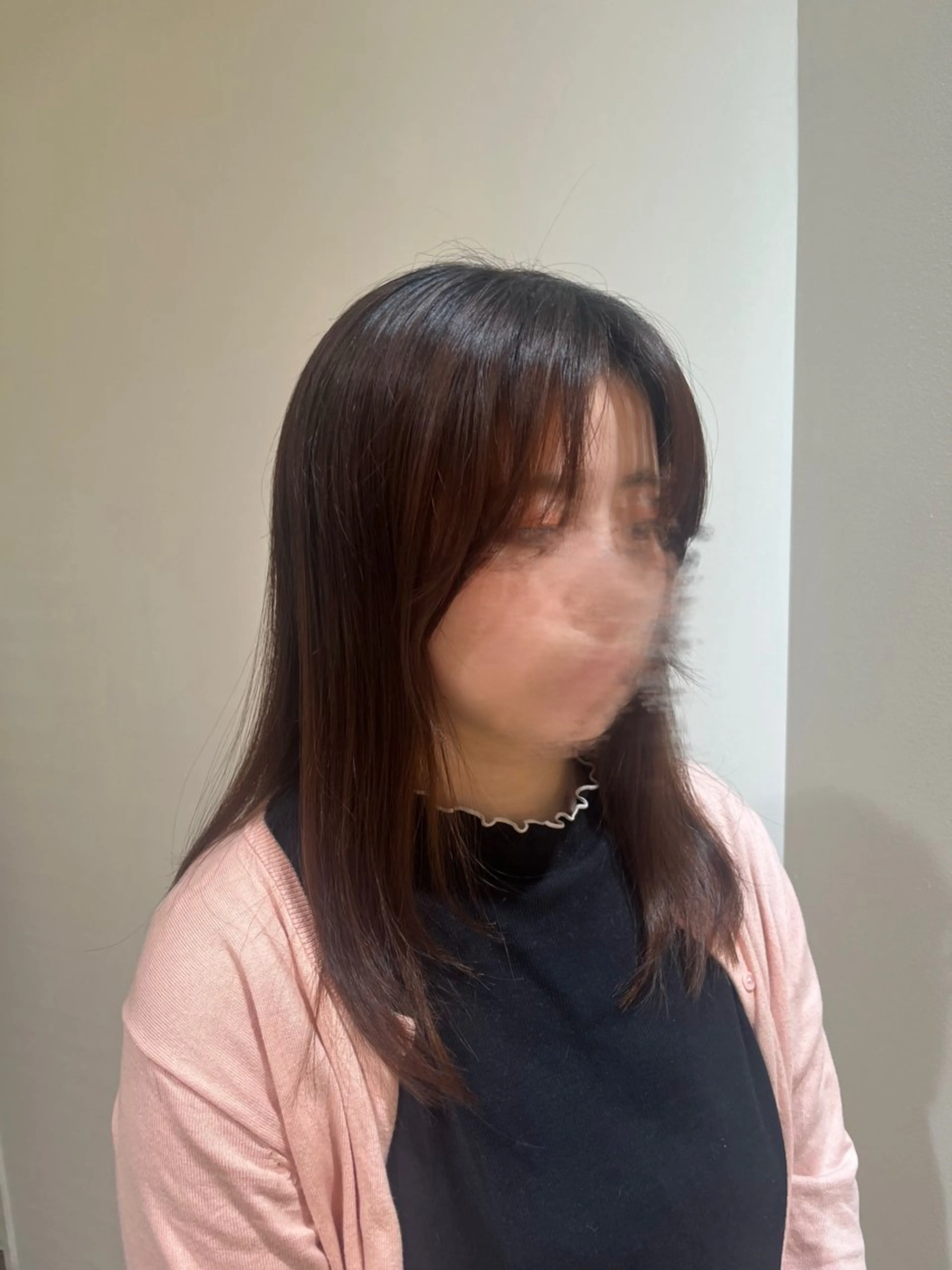 ロング 顔周りカット レイヤーカット ローレイヤー air  hairmake所属・海老原 若菜のヘアスタイル