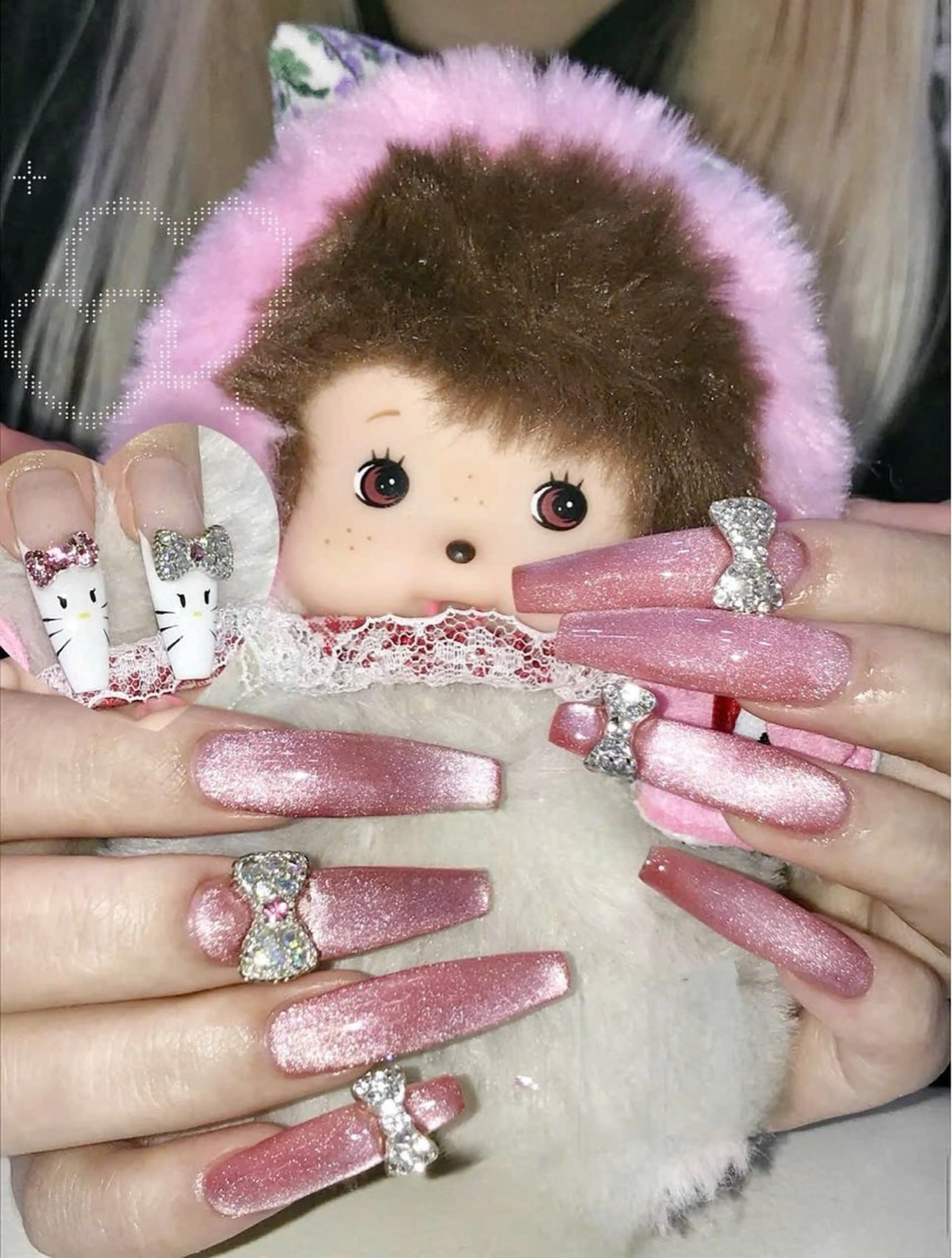 ネイル フレンチネイル キラキラネイル マグネットネイル ミラーネイル ニュアンスネイル ハンドネイル Lyn Nailのネイルデザイン