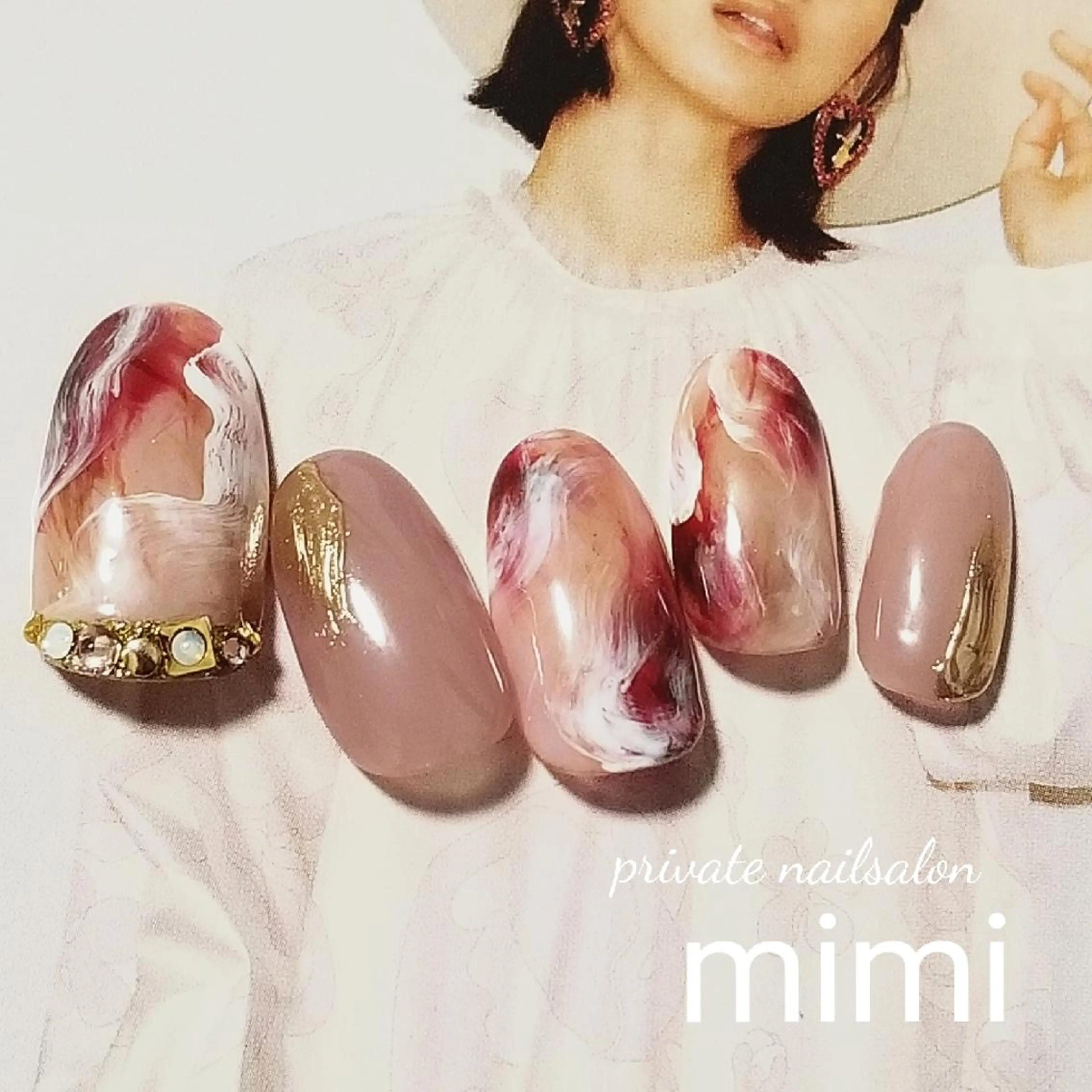 ネイル ニュアンスネイル 博多ネイル ｍｉｍｉのネイルデザイン