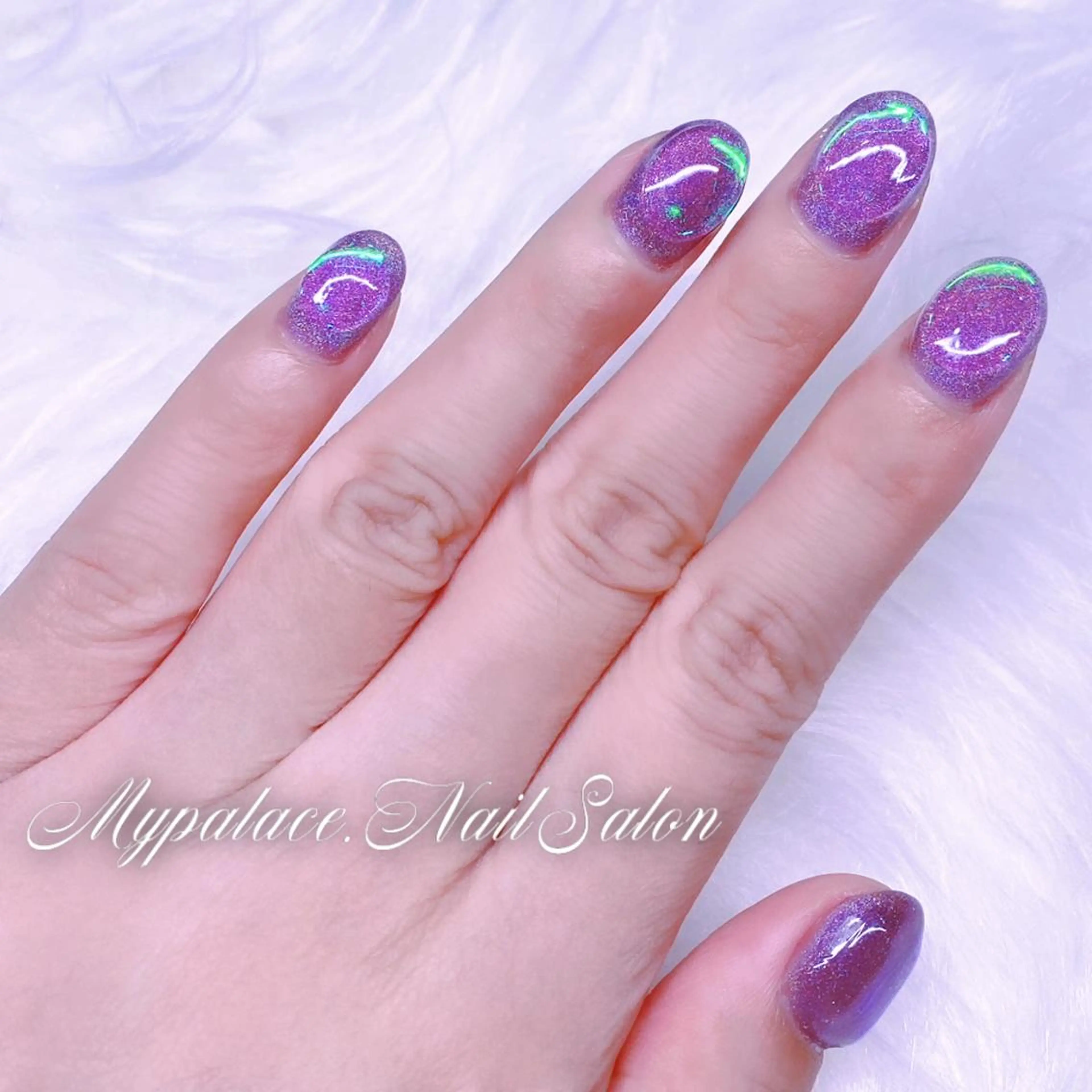 ネイル 氷ネイル・うるうるネイル ハンドネイル Yuis Nailスカルプ専門のネイルデザイン