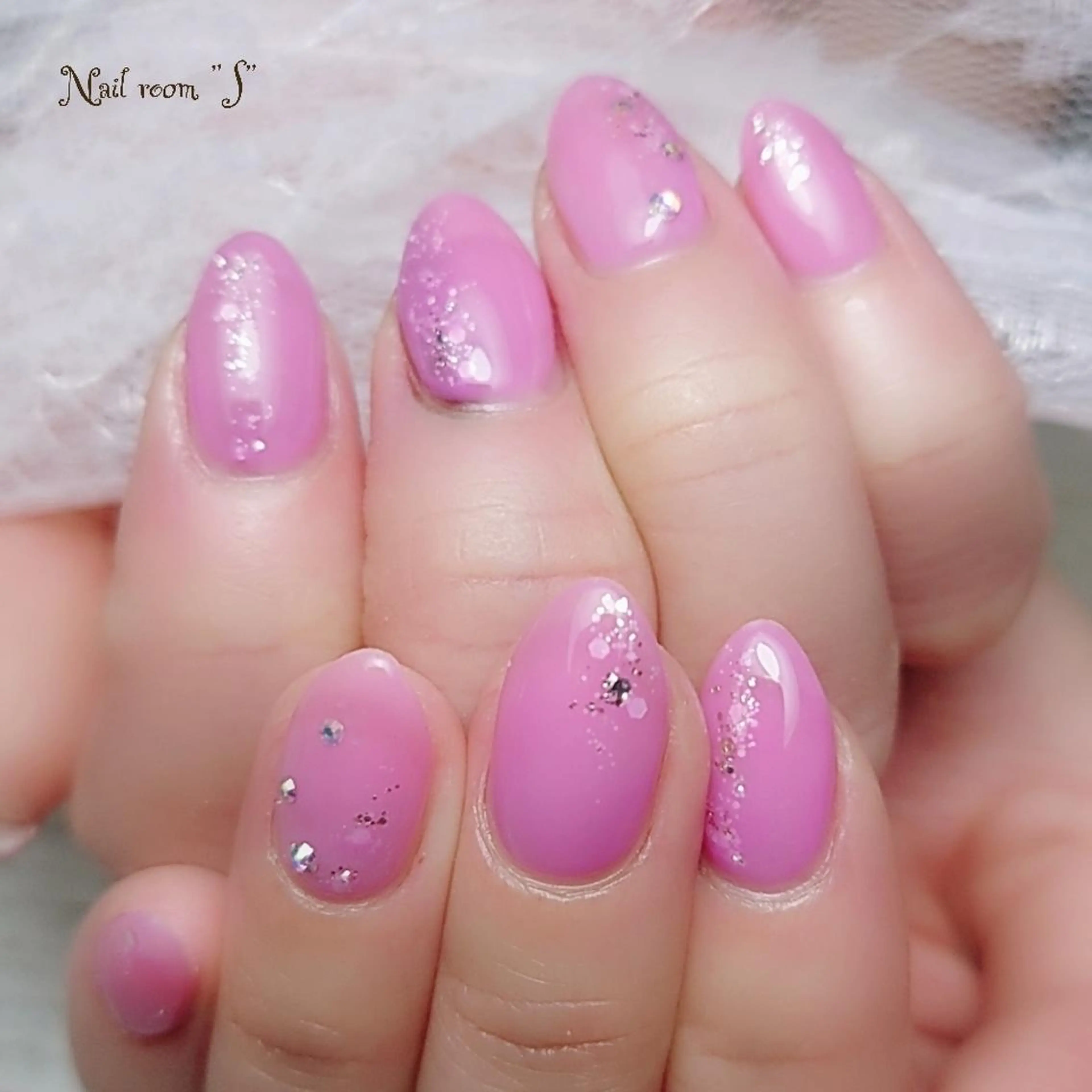 ネイル ピンク シンプルネイル Nail room  "S"  SAKAIのネイルデザイン