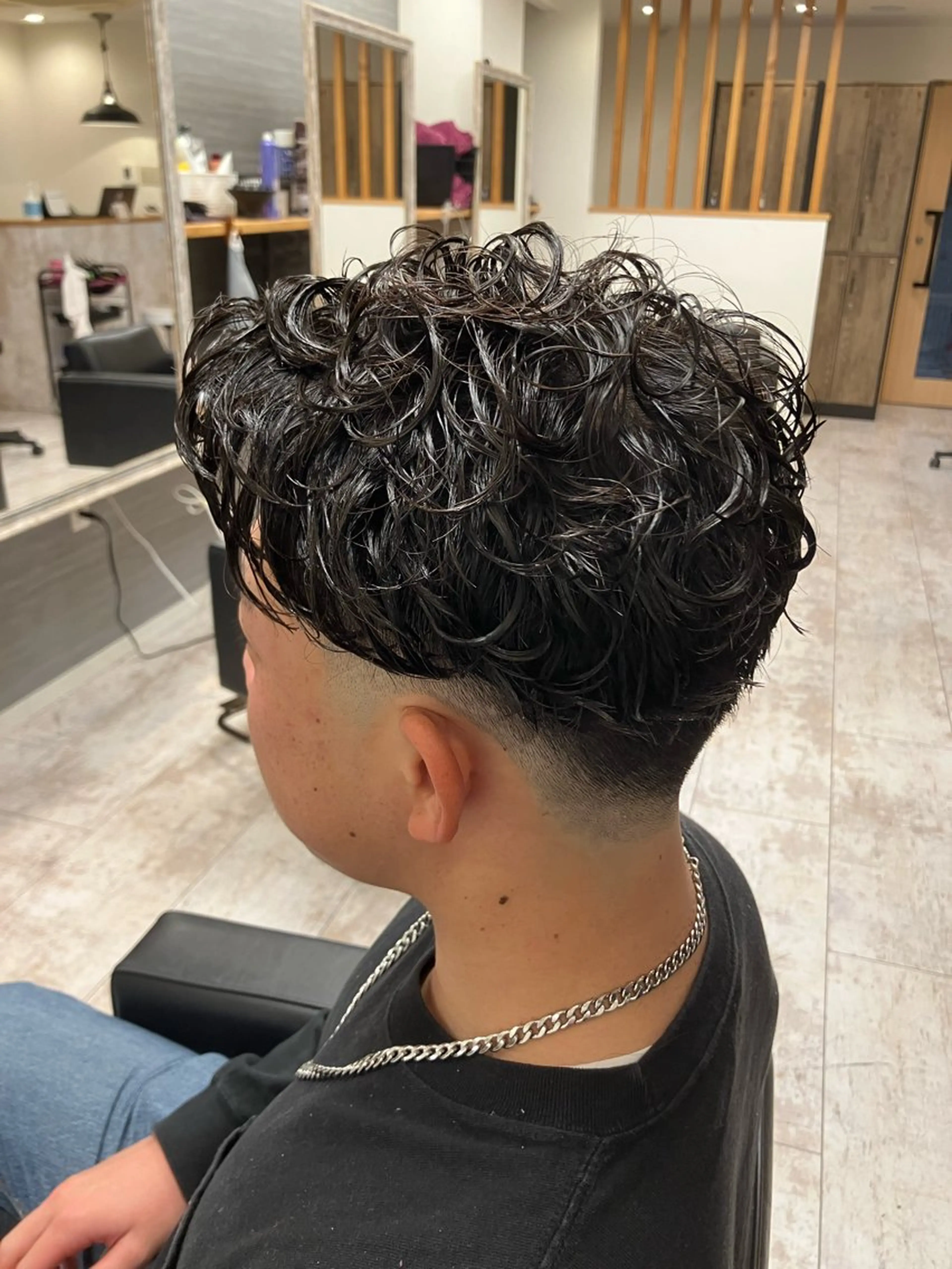 パーマ メンズ カット パーマ メンズ特化/パーマ/ フェードWATARUのヘアスタイル