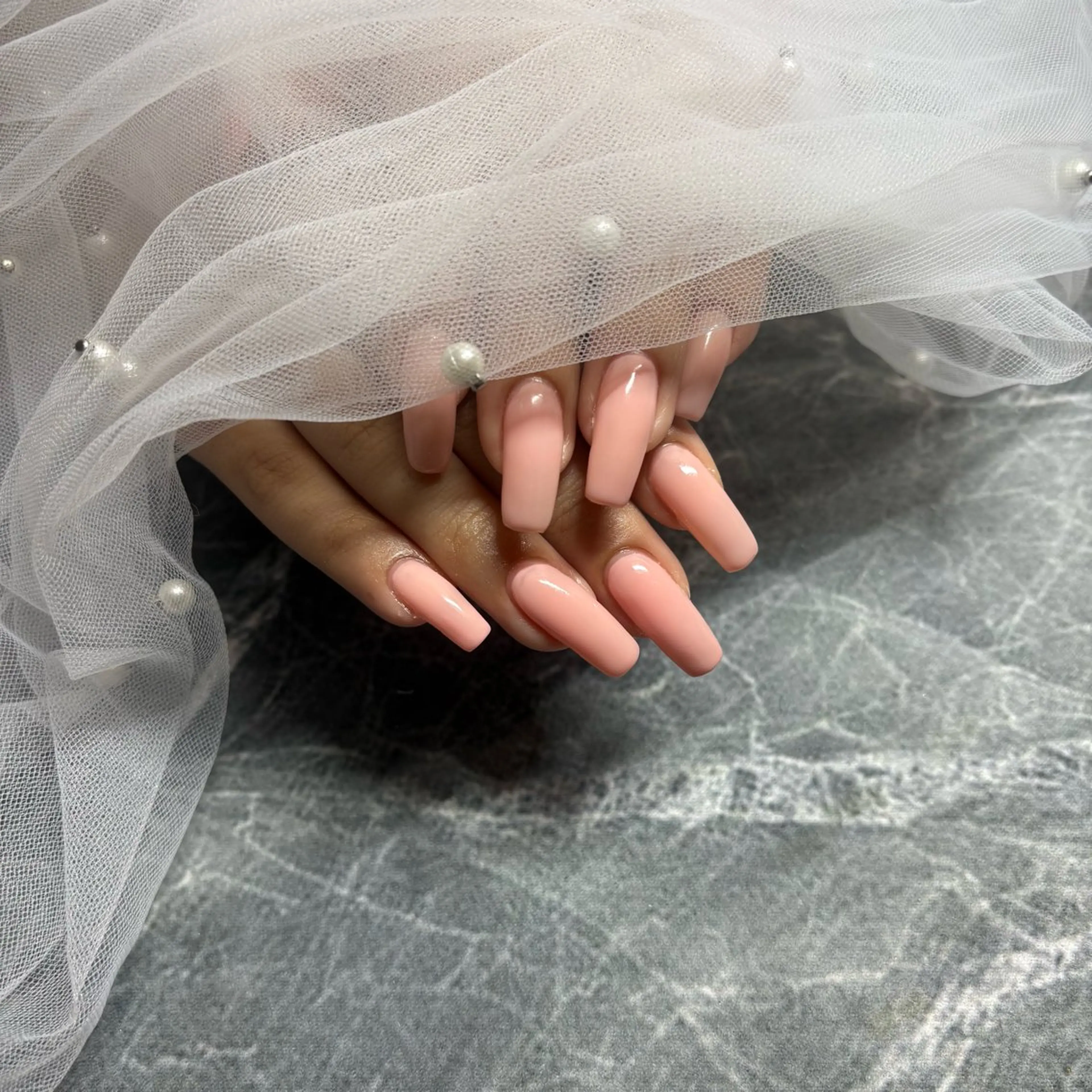 ネイル ワンカラーネイル フットネイル Lurina.nail所属・Lurina Nailのネイルデザイン