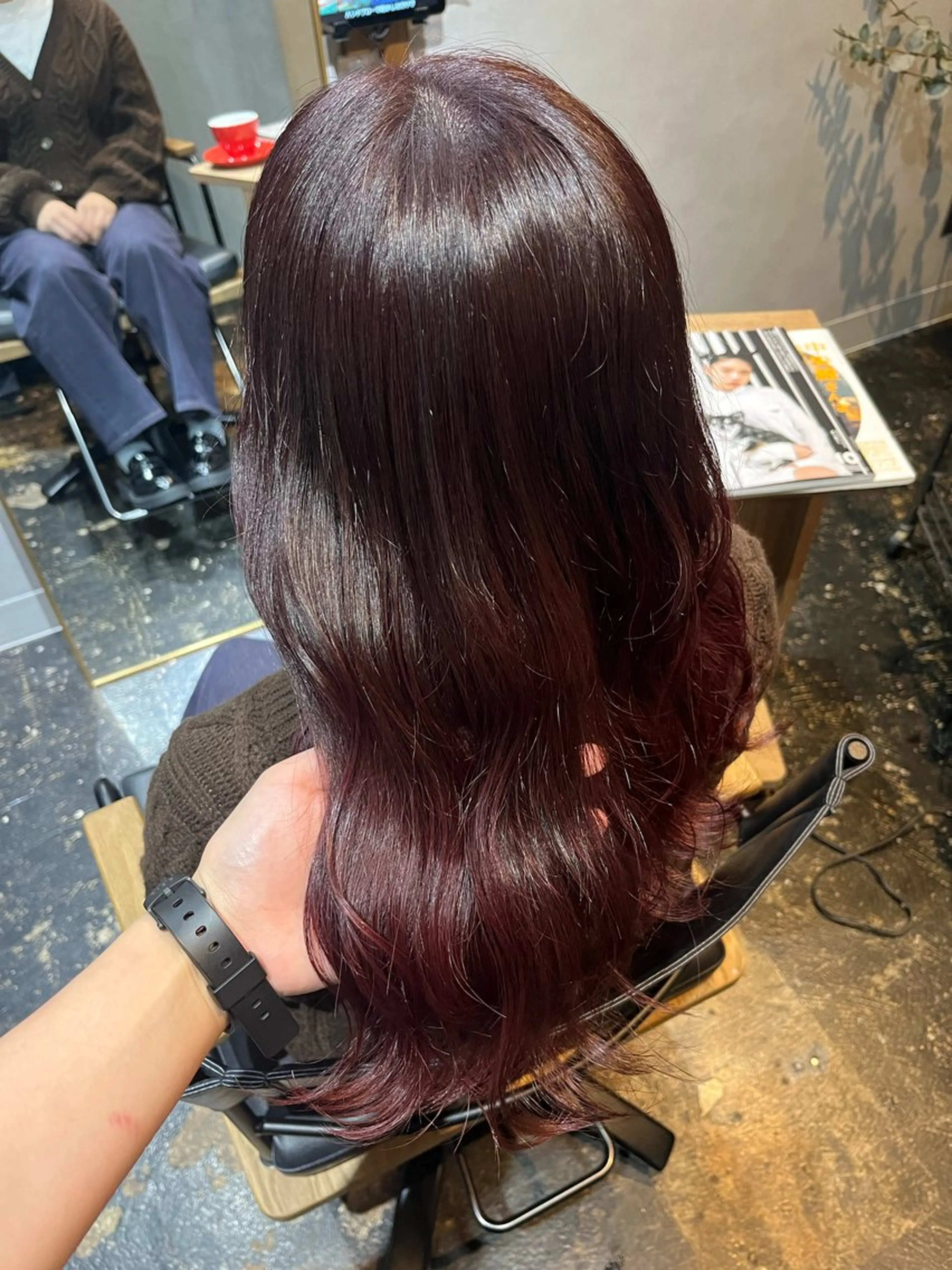 カラー レッドカラー ヘアカラー 透明感カラー/パーマ 🌀アオノアユミのヘアスタイル