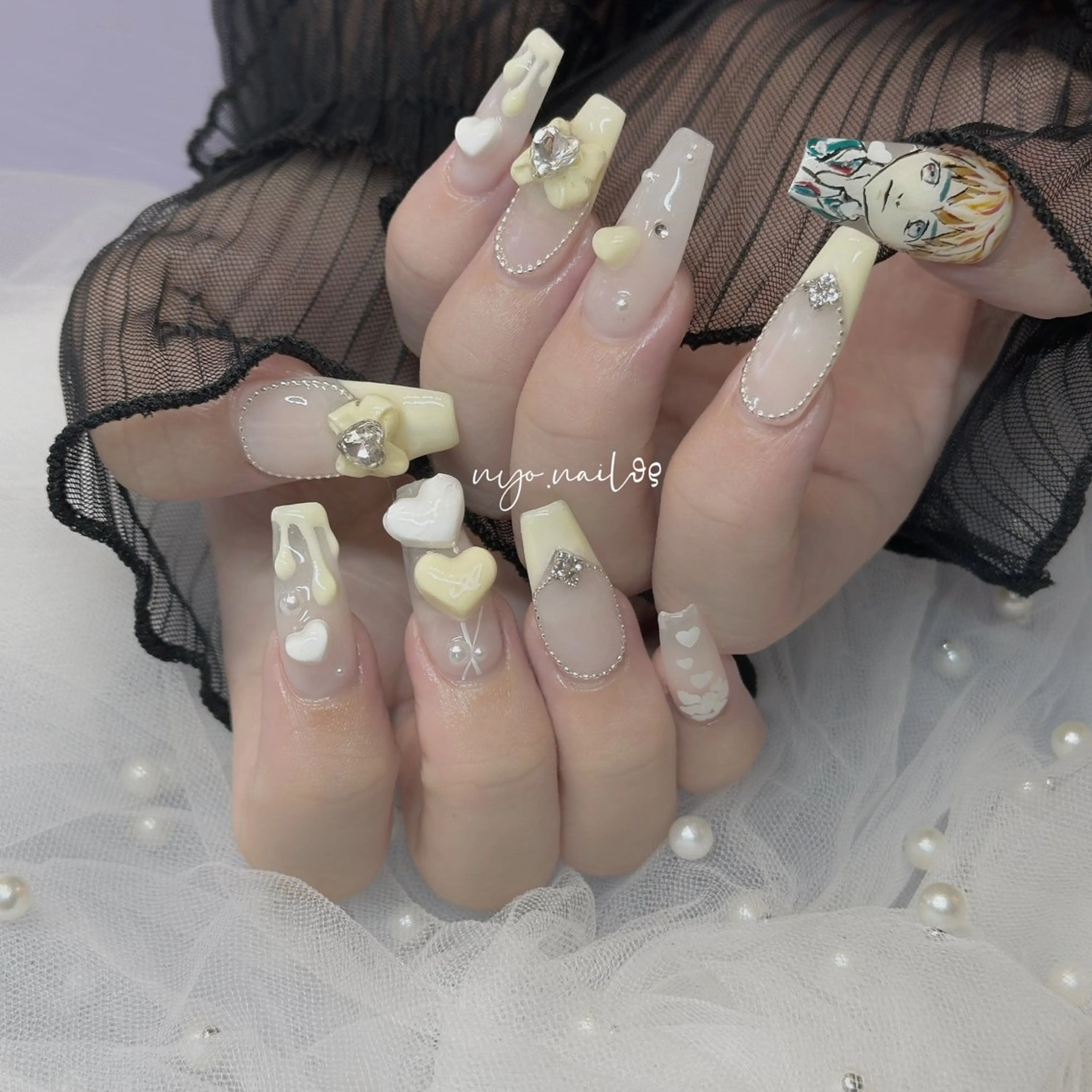 ネイル 🩵ニヨ ネイル ☁️のネイルデザイン