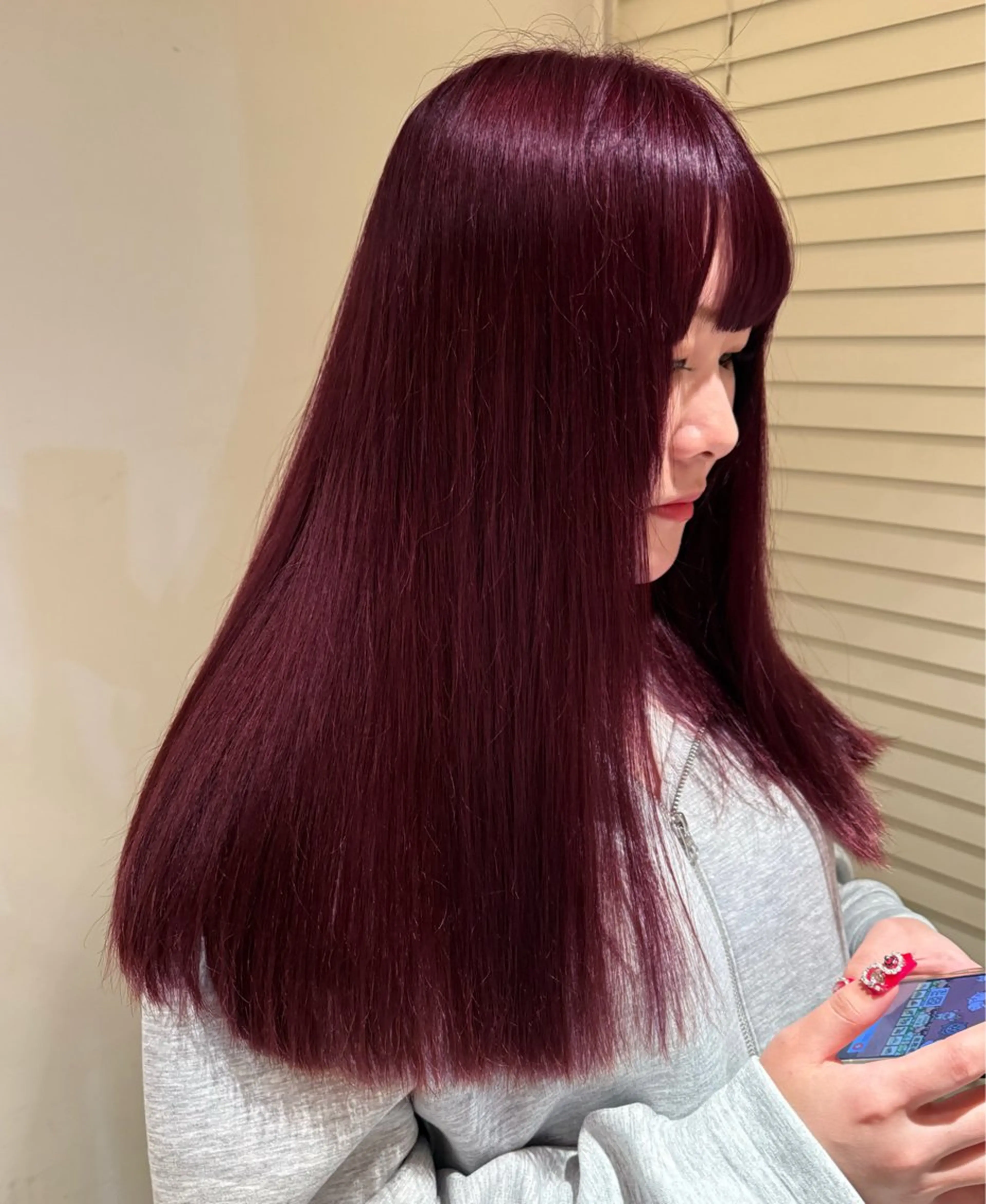 セミロング カラー 🪐韓国艶カラー 加野彩果🪐のヘアスタイル
