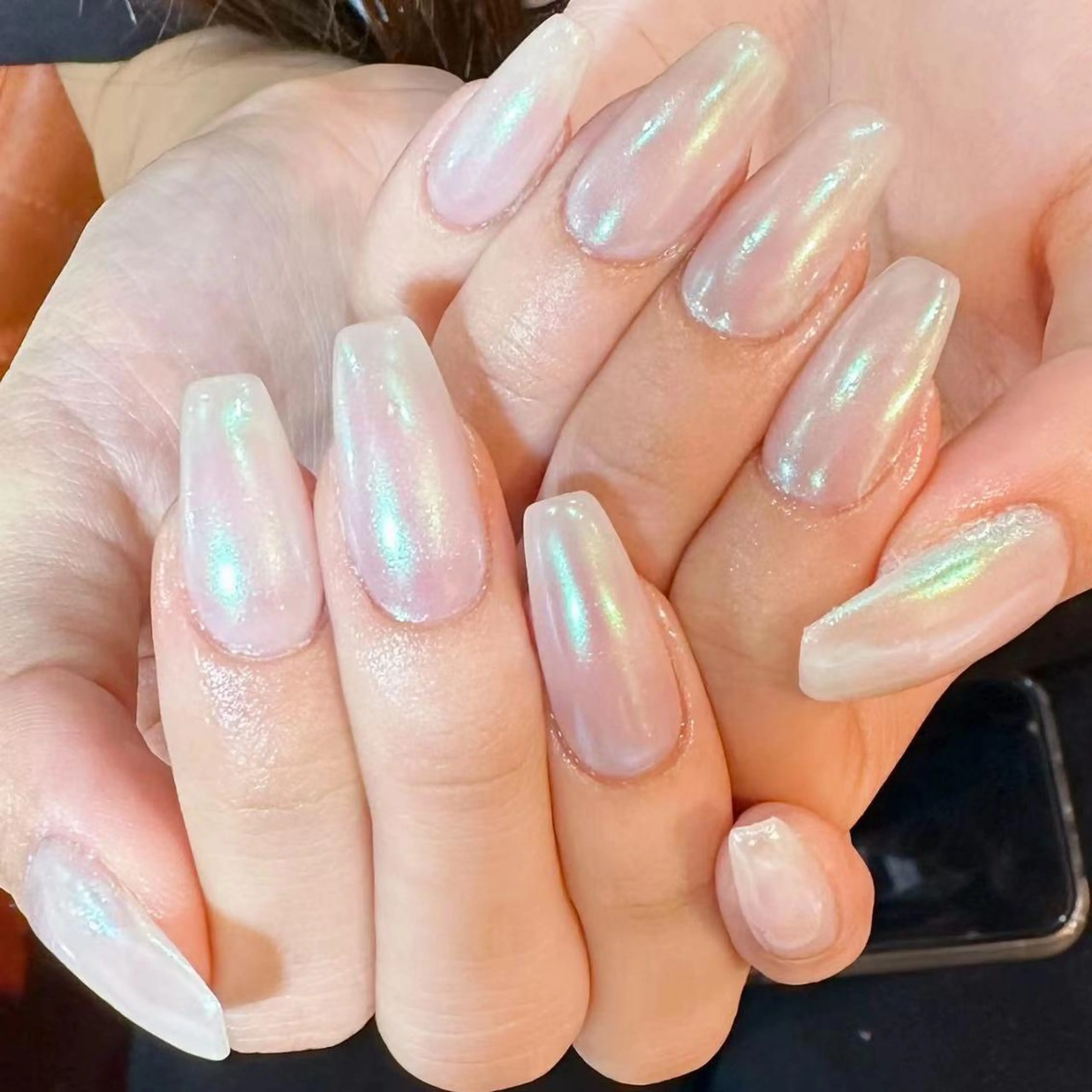 🎀チップ長さだし⭐️マグネット/ミラー/オローラ⭐️パーツ2個プレゼント🎁の写真