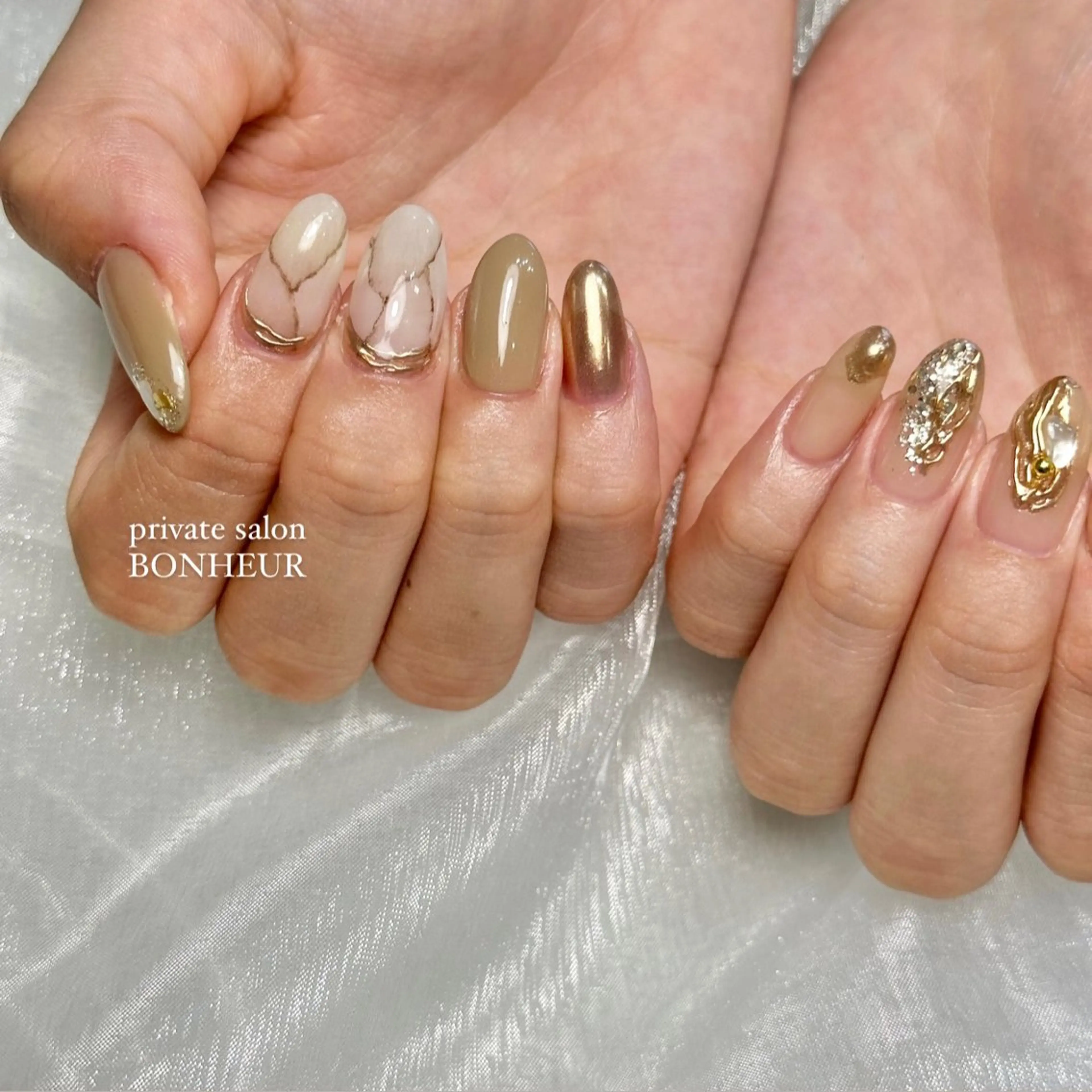 ネイル ハンドネイル BONHEUR Annaのネイルデザイン