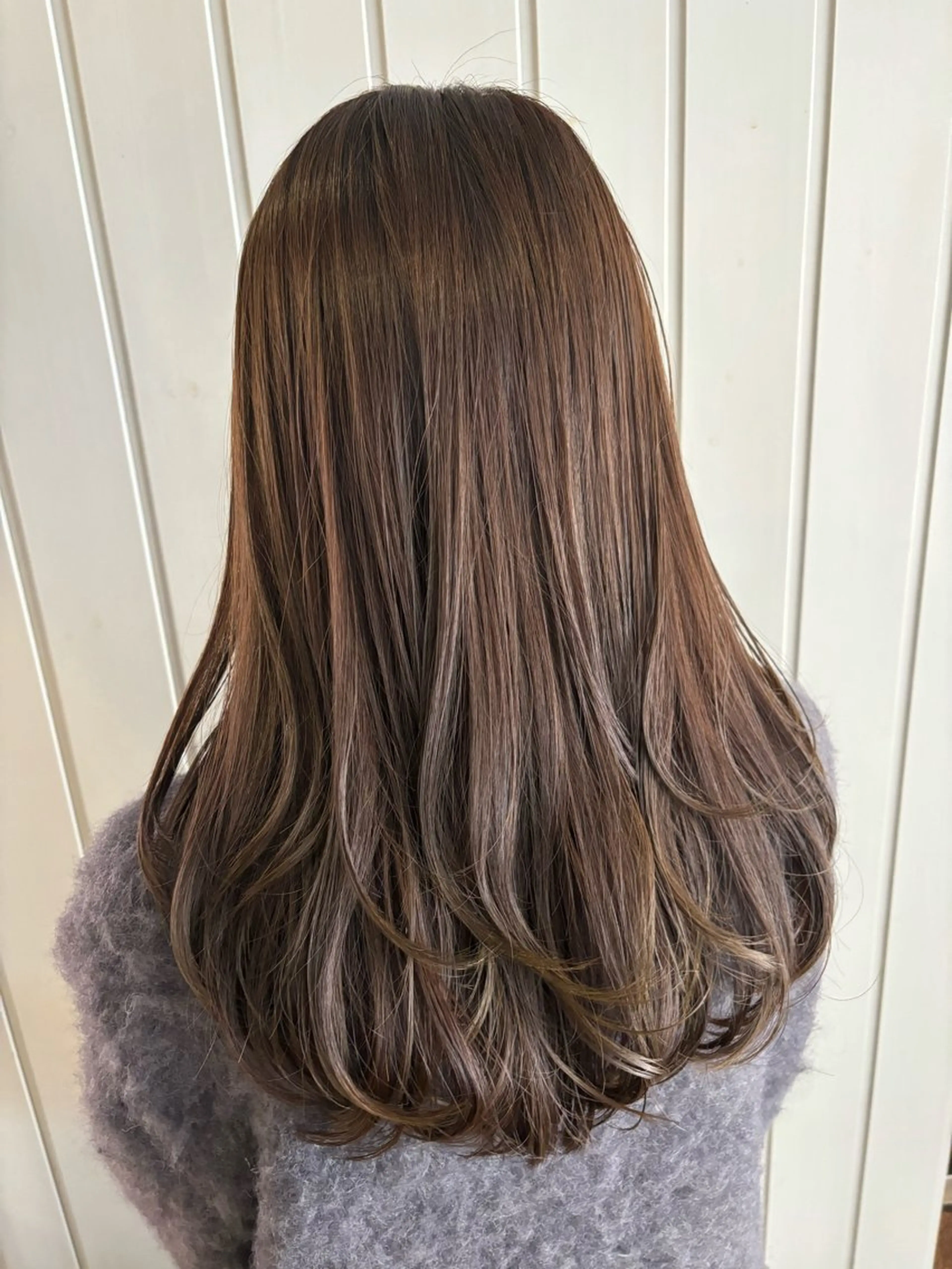 ロング レイヤーカット ヘアカラー トリートメント Aujua認定サロン /Rena/暖色🎀のヘアスタイル