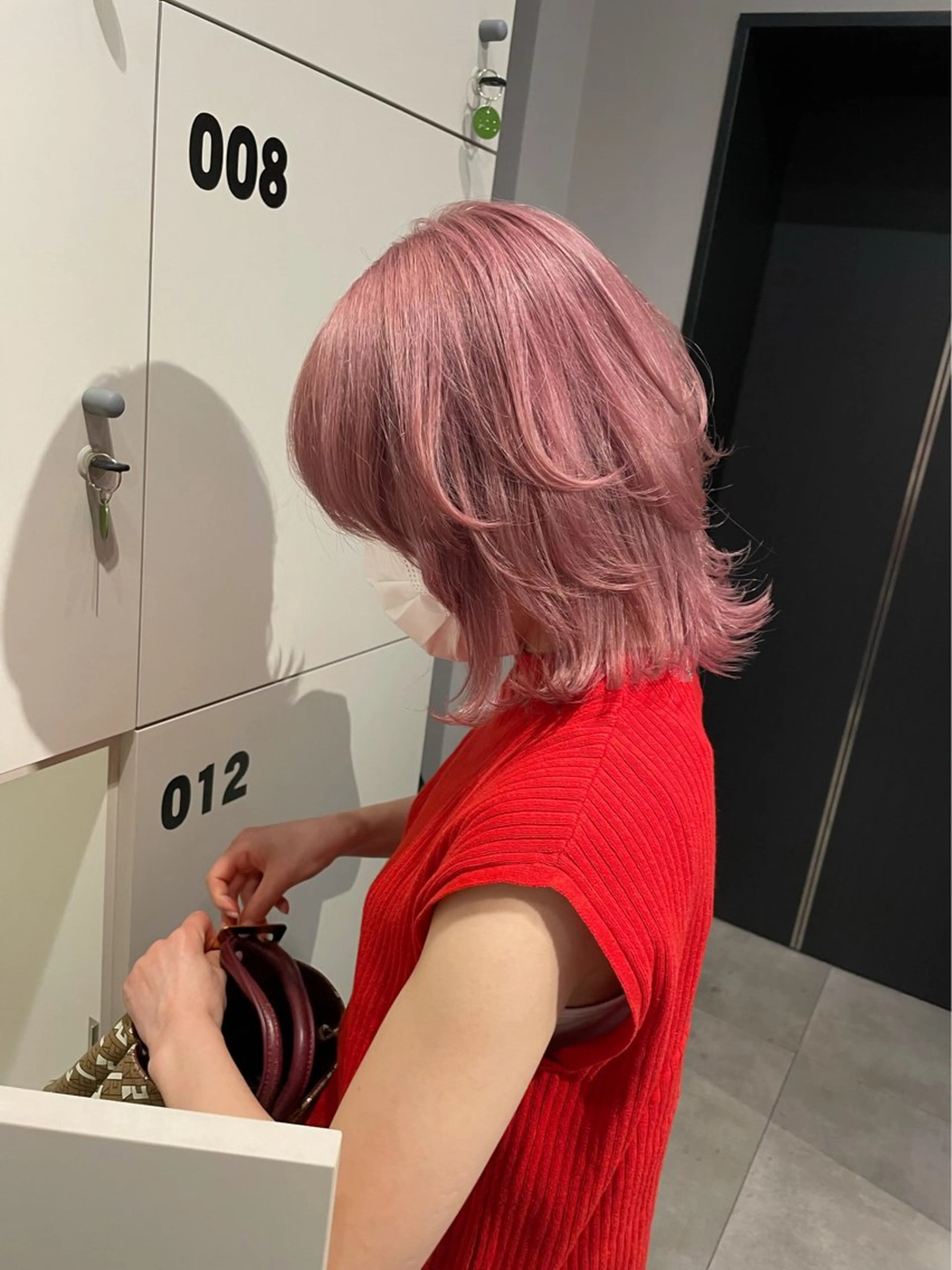 ショート カラー ピンクカラー ヘアカラー トリートメント ブリーチ👩‍🦳/ ‪✂︎MANAMIのヘアスタイル