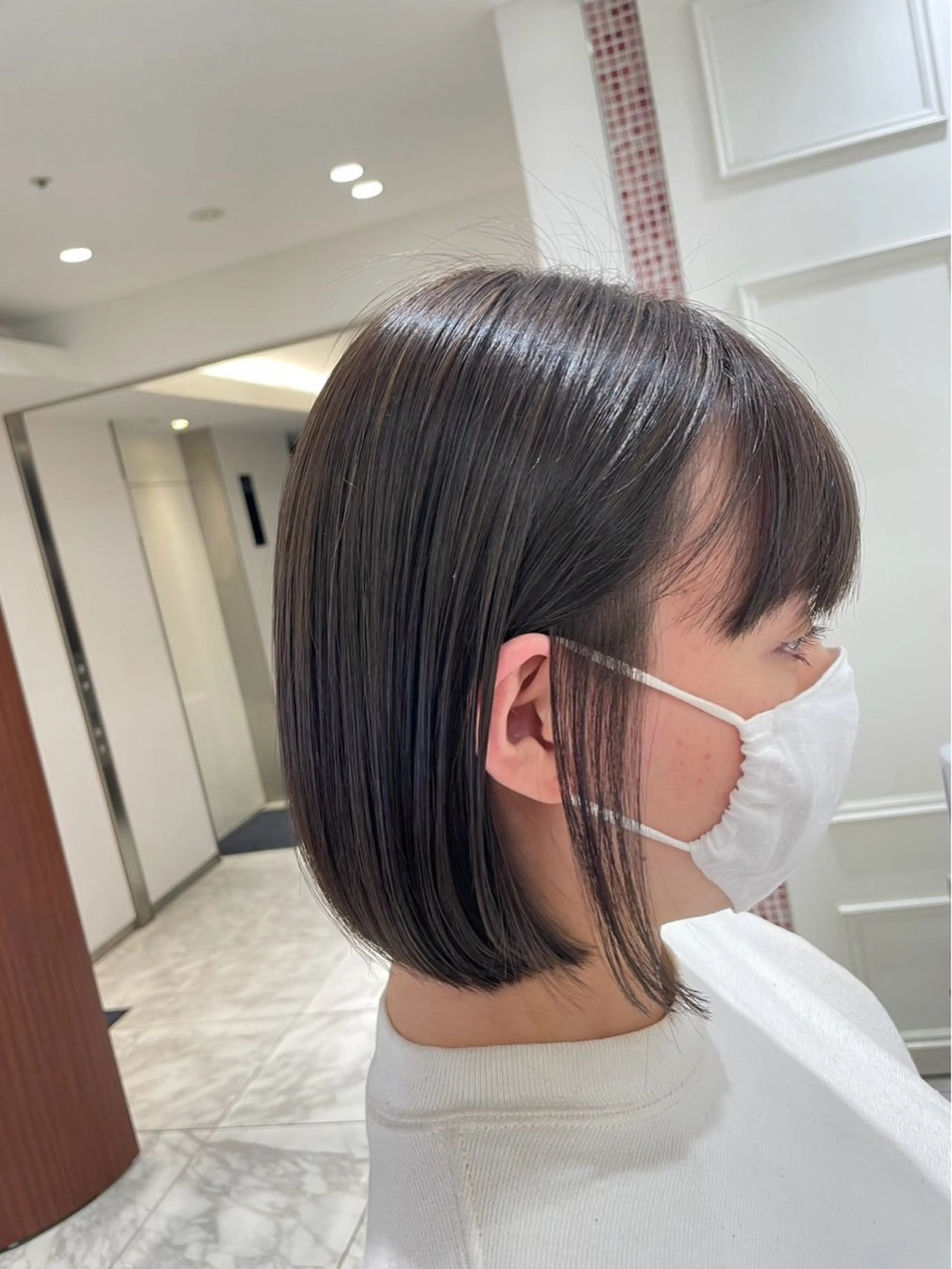 ショート 切りっぱなしボブ ショートボブ ボブ ショートヘア ✨木曜限定！ メンズカット無料✨のヘアスタイル