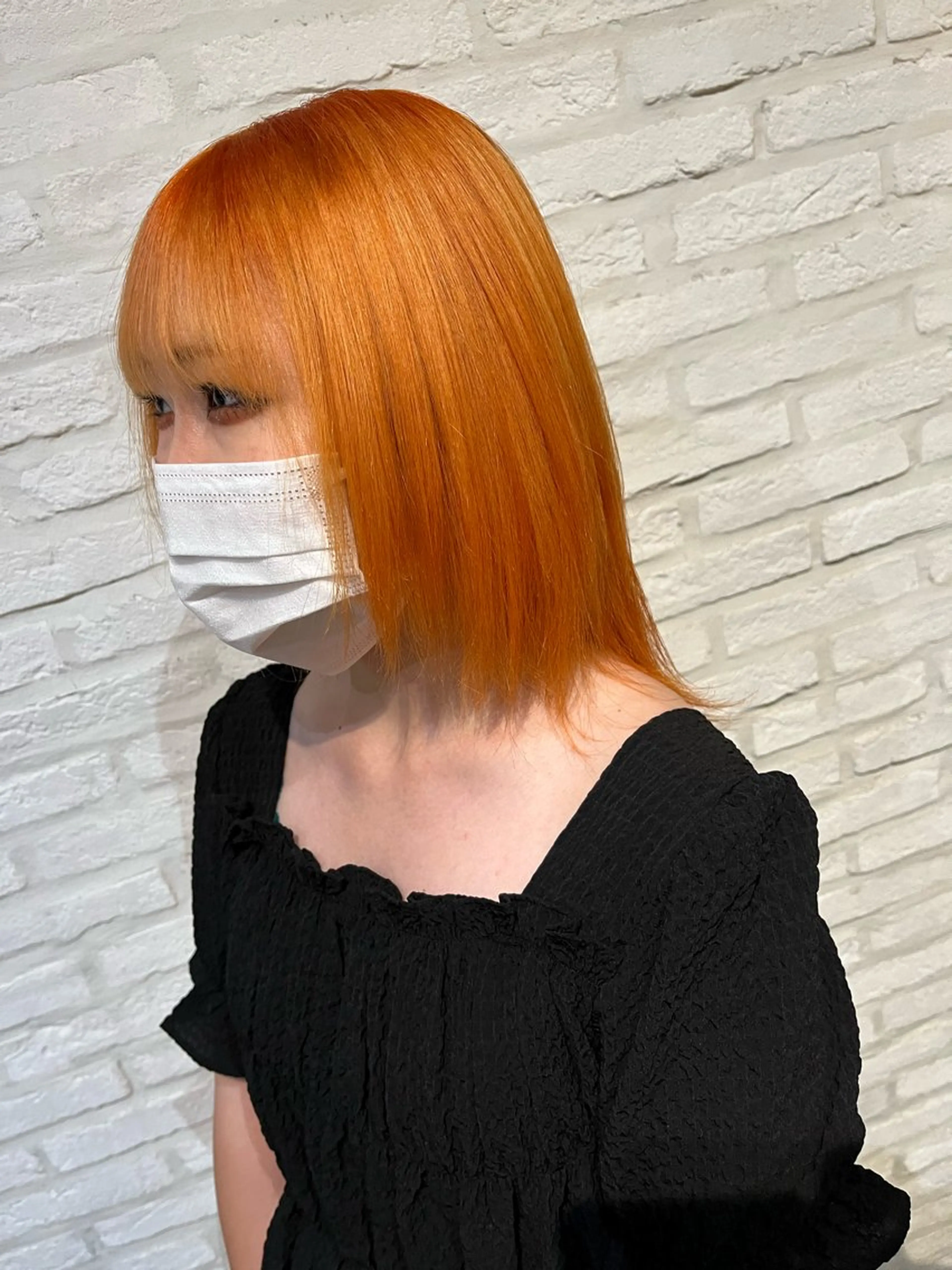 ミディアム カラー カット ヘアカラー トリートメント Little名駅 wakahaのヘアスタイル