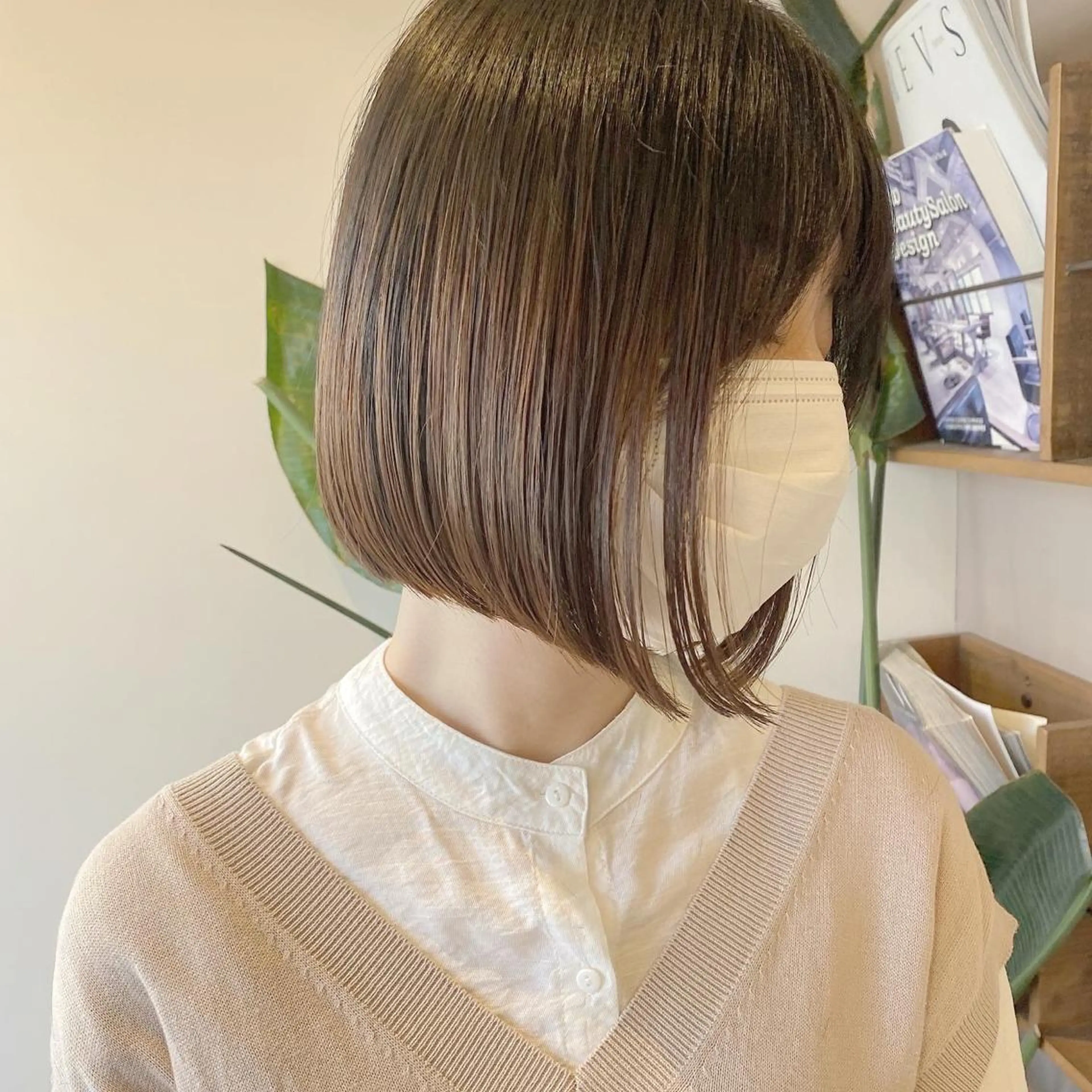 ショート カット ヘアカラー トリートメント ボブ韓国風レイヤー 錦糸町/畠中ケントのヘアスタイル
